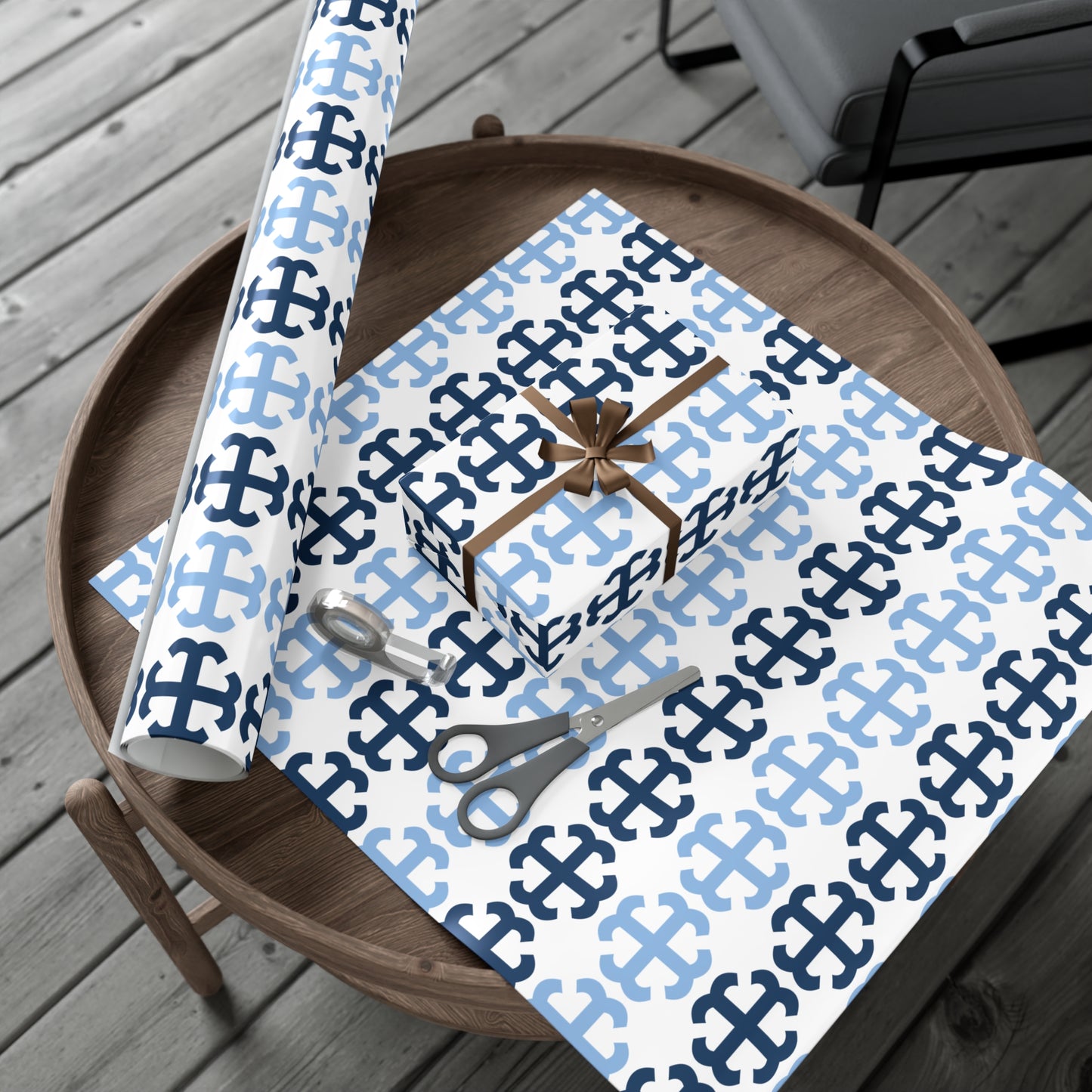 Saint Mary's College French Cross Wrapping Paper No. 1 | Notre Dame, IN | Belles| Smick | Better in Blue Co.