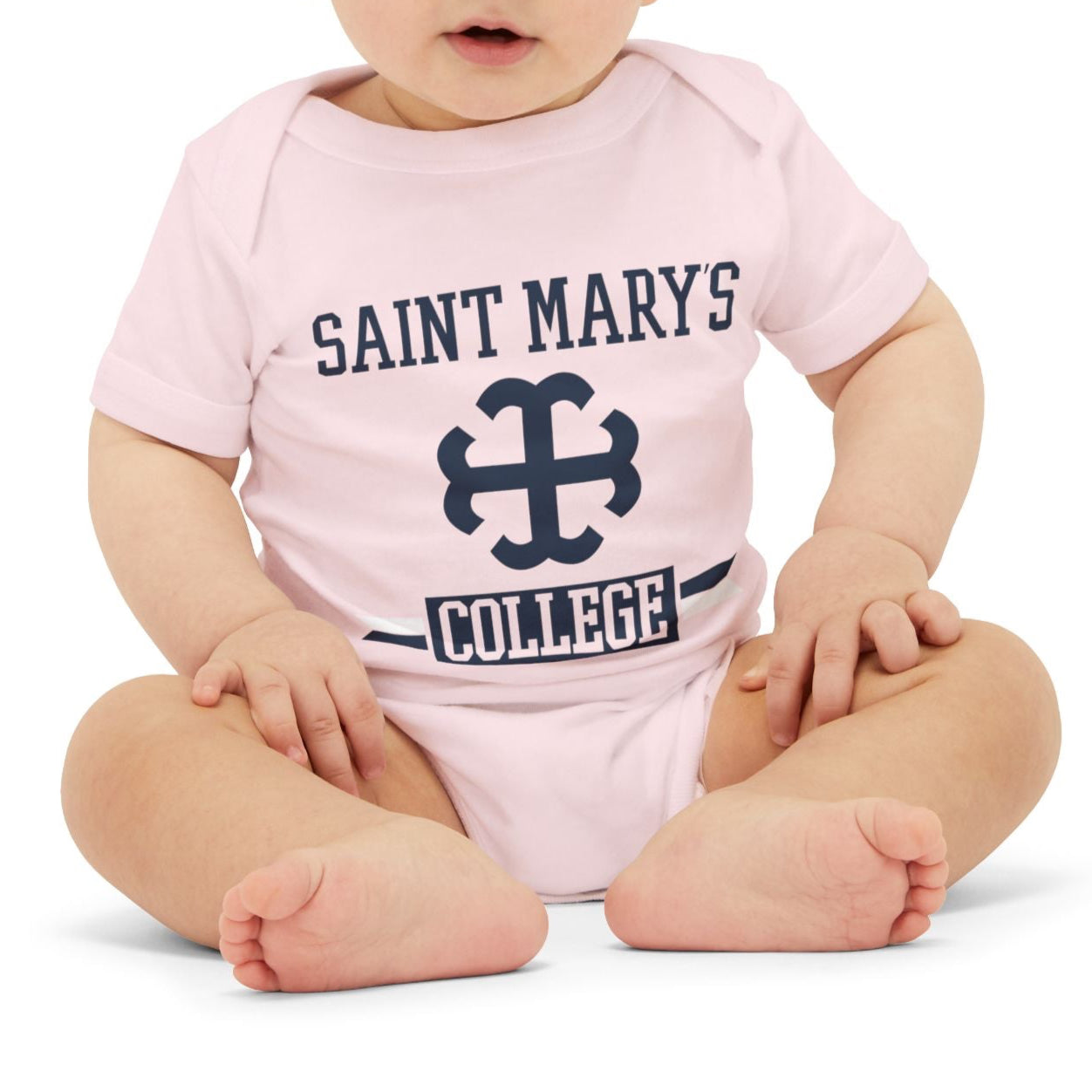 Saint Mary's College Baby Onesie No. 1 | French Cross | Better in Blue Co.
