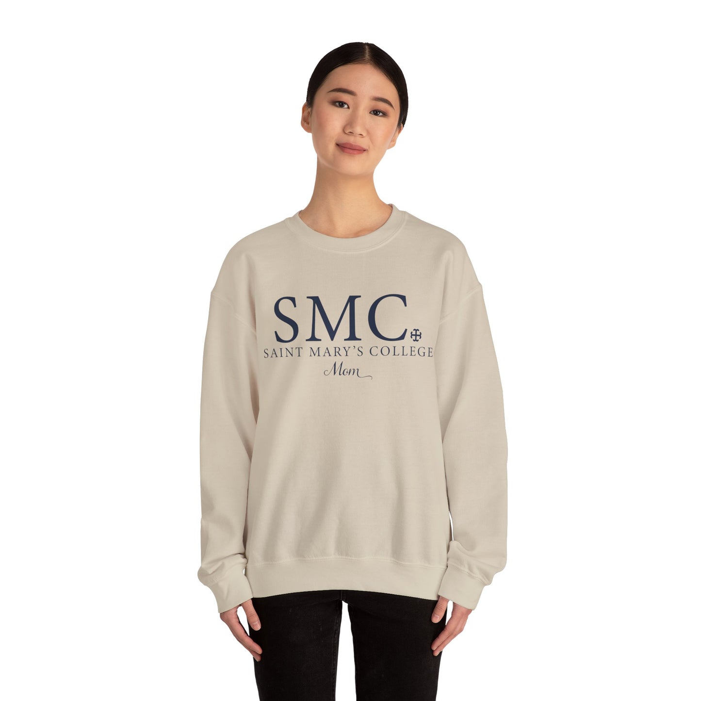 Saint Marys College "SMC Mom" Crewneck | 1844 | Belles | Notre Dame, IN | Better in Blue Co.