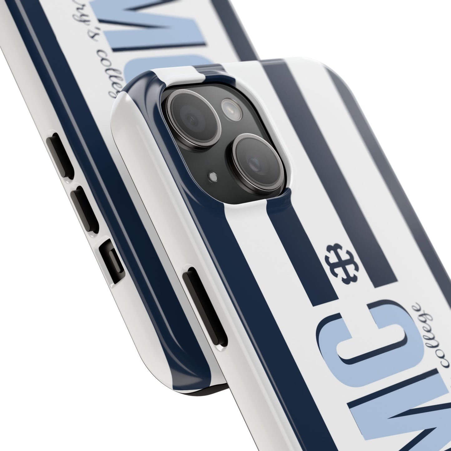 Saint Mary's College Navy Blue Striped Phone Case | French Cross | Better in Blue Co.