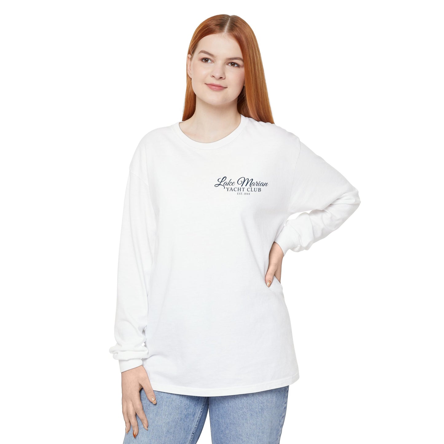 Saint Mary's College Lake Marian Yacht Club Long Sleeve | French Cross | Est. 1844 | Better in Blue Co.