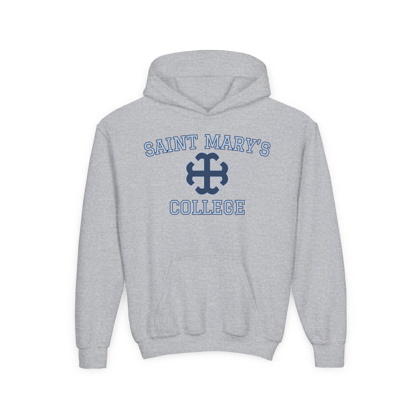 Youth Saint Mary's College Hoodie Navy/Belles Blue | Smick | French Cross | Better in Blue Co.