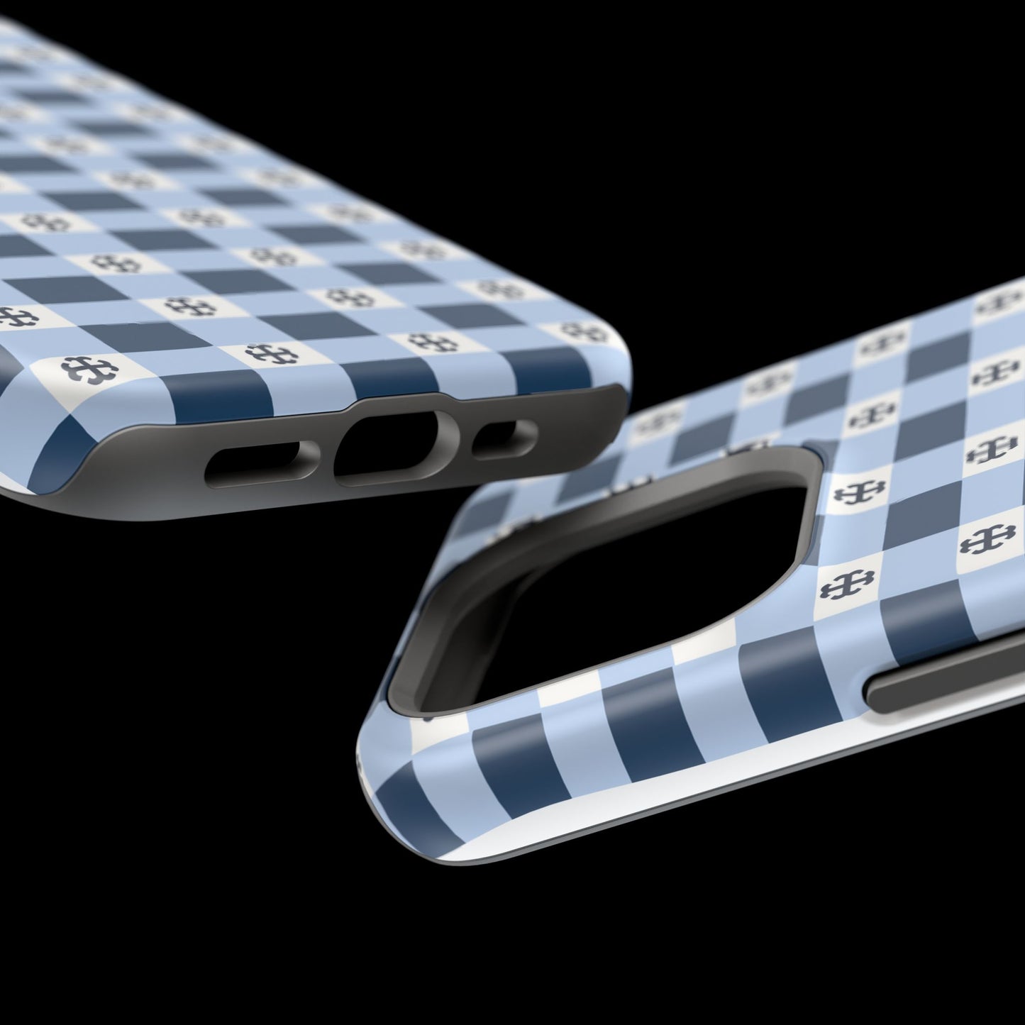 Saint Mary's College Gingham French Cross Magnetic Phone Case | Belles Blue | Better in Blue Co.