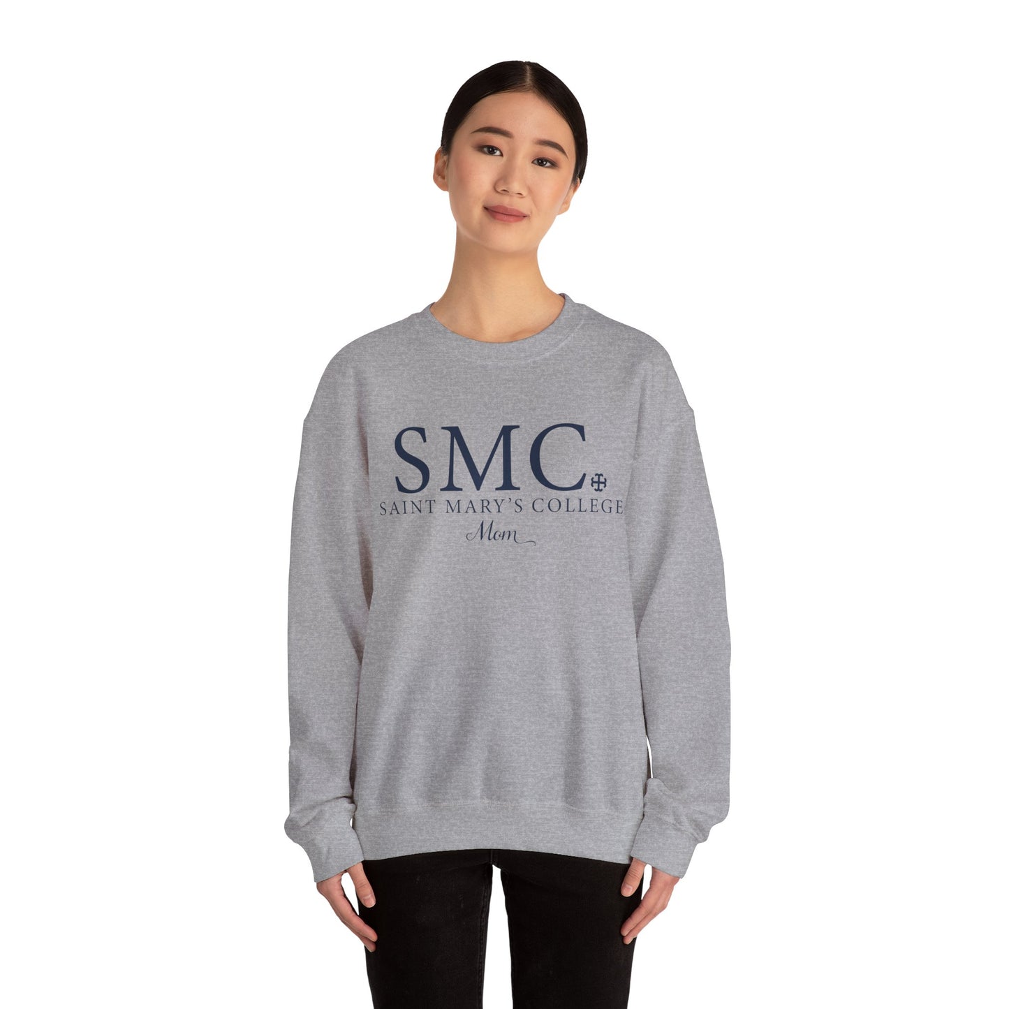 Saint Marys College "SMC Mom" Crewneck | 1844 | Belles | Notre Dame, IN | Better in Blue Co.