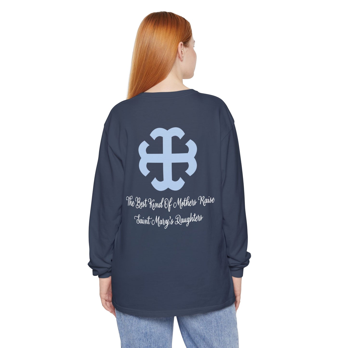 Saint Mary's College "Mom" Long Sleeve | The Best Moms | Comfort Colors