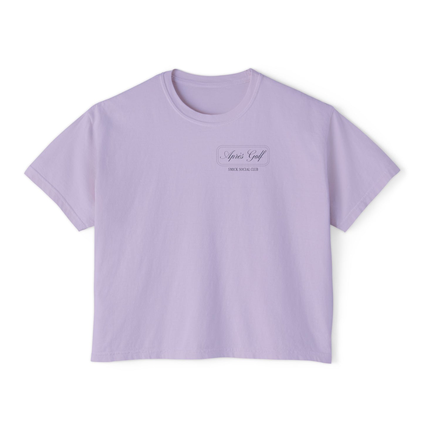 Saint Mary's College Après Golf Smick Social Club Women's Boxy Tee | Better in Blue Co.