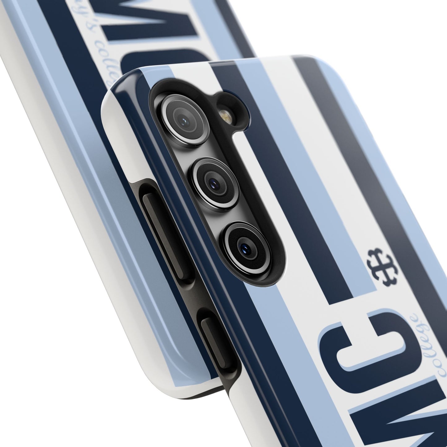 Saint Mary's College Phone Case SMC Navy/Belles Blue/White French Cross | Better in Blue Co.