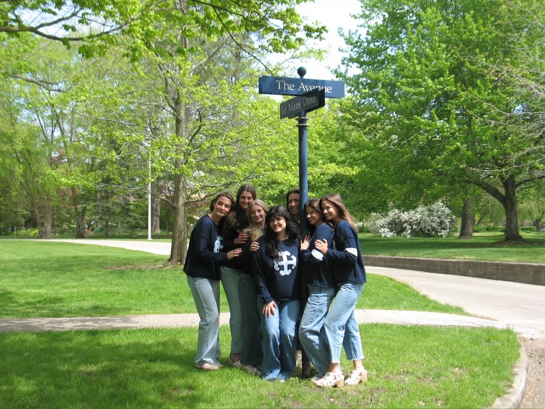 The French Cross Sweater | Saint Mary's College | Two Versions | PRE-ORDER | Navy | Belles Blue | White | Better in Blue Co.