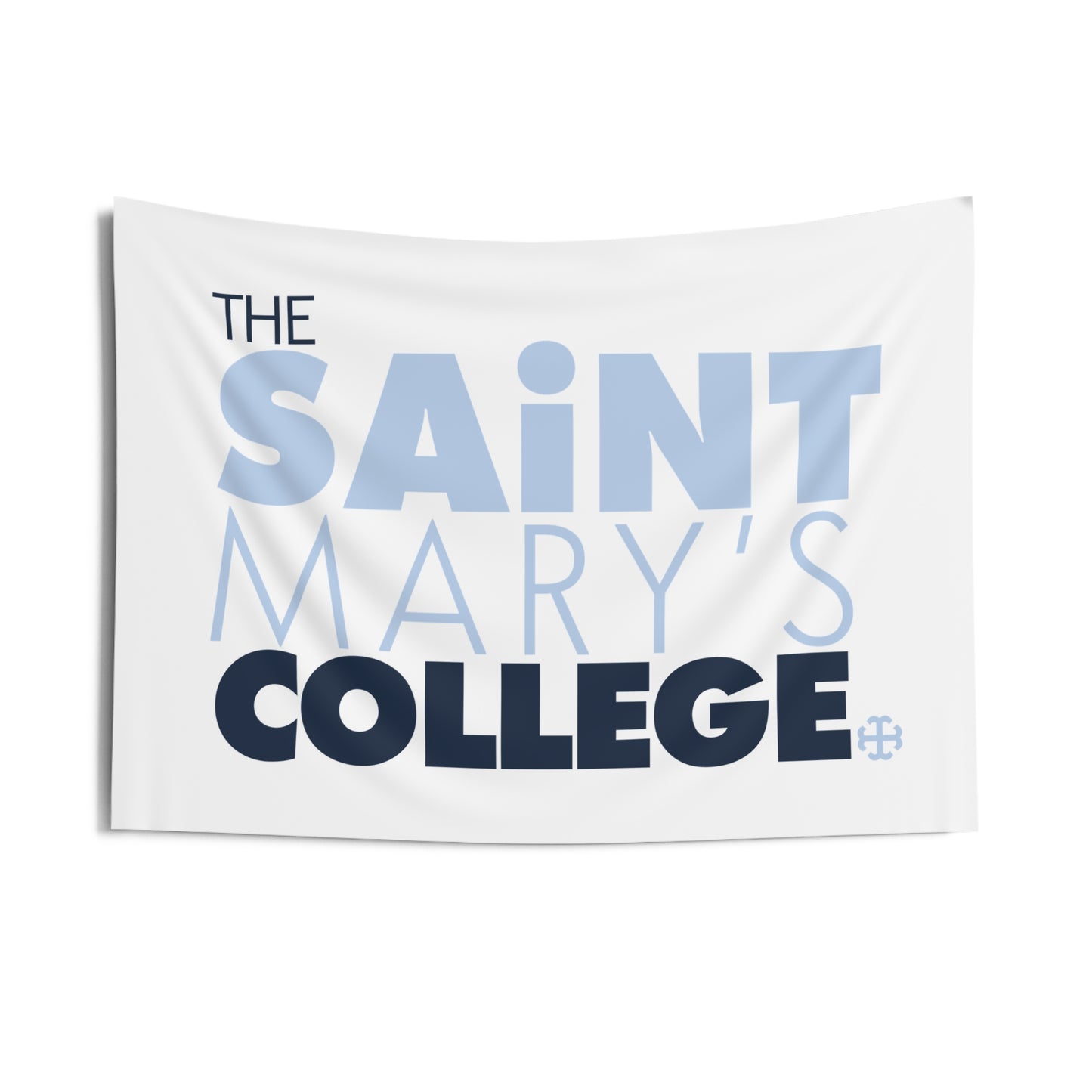 Saint Mary's College "The Saint Mary's College" with French Cross Tapestry | Better in Blue Co.