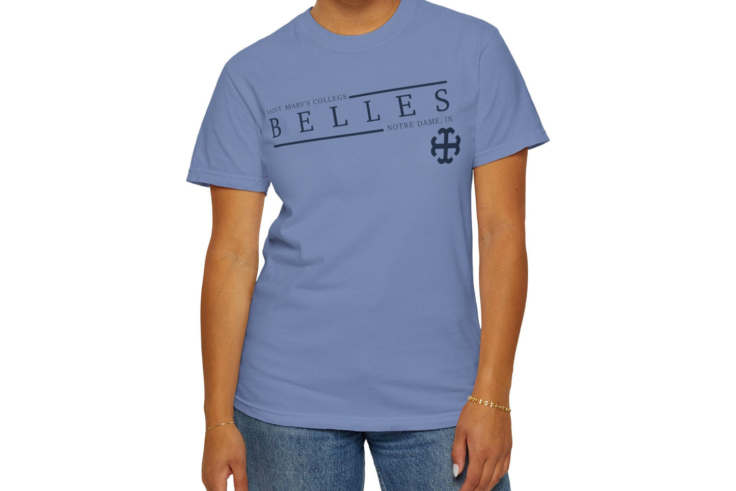 Saint Mary's College Belles Unisex T-Shirt | French Cross | Notre Dame, IN | Better in Blue Co.