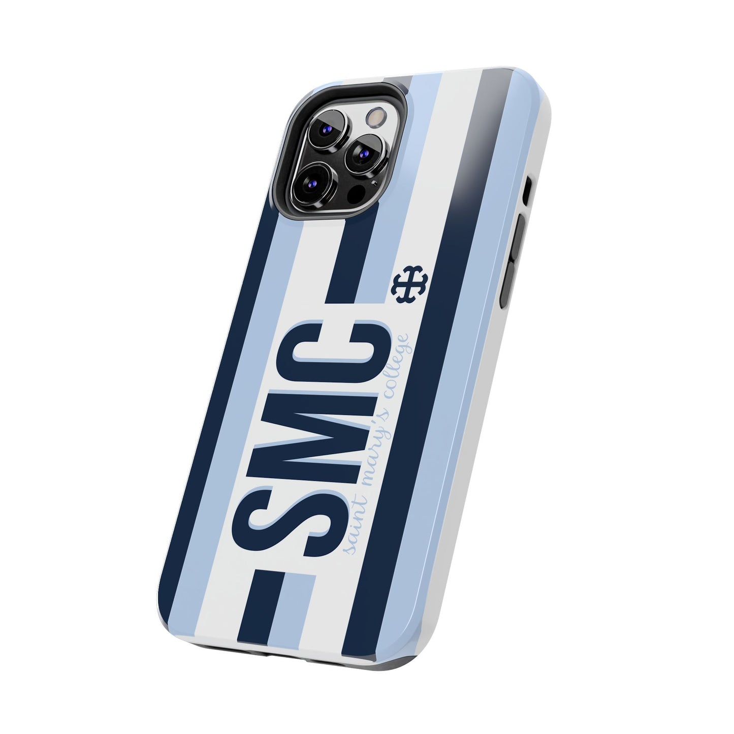 Saint Mary's College Phone Case SMC Navy/Belles Blue/White French Cross | Better in Blue Co.