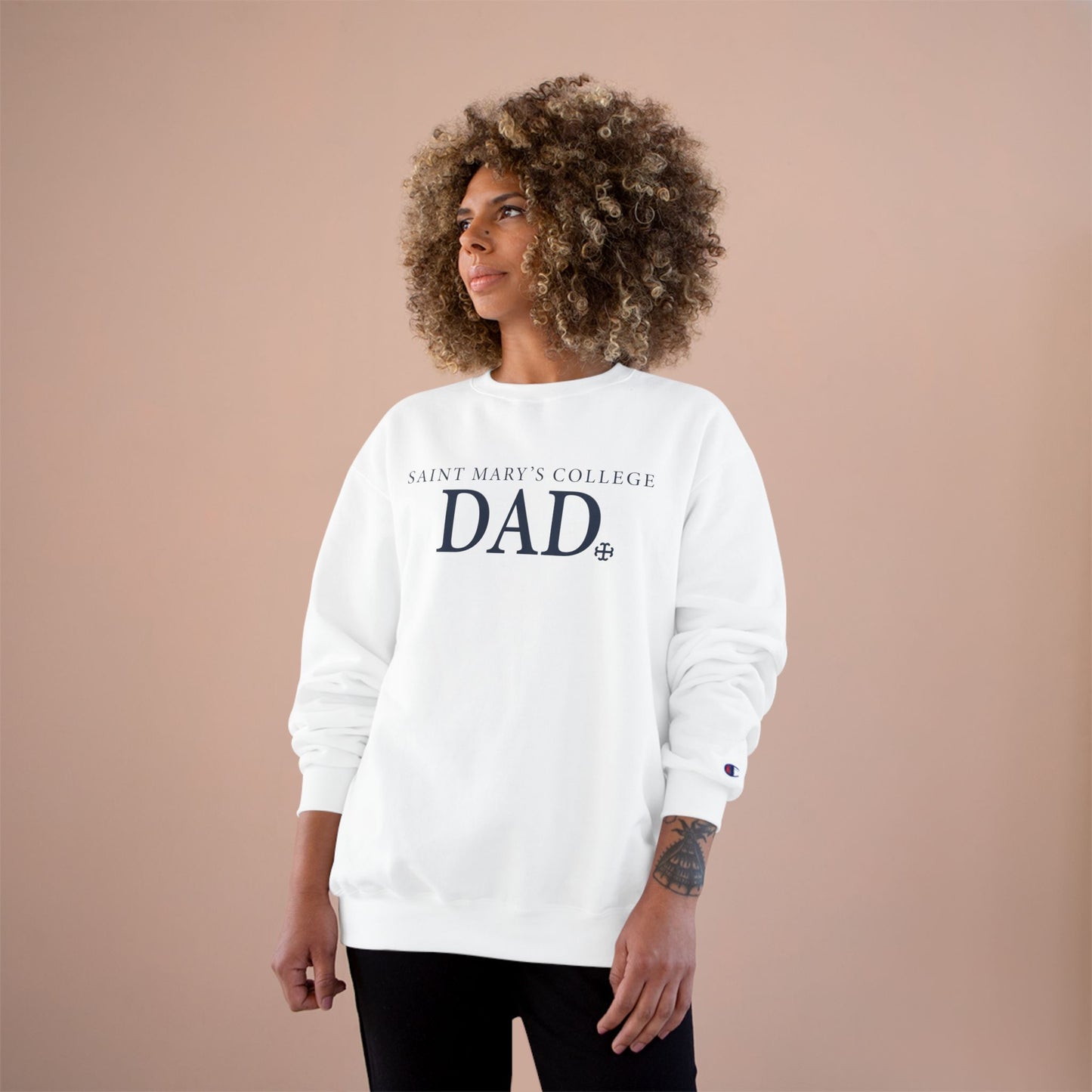 Saint Mary's College Dad Crewneck | French Cross | Belles | Notre Dame, IN