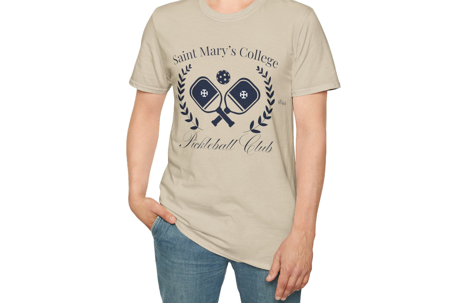 Saint Mary's College Pickleball Club T-Shirt | French Cross | Better in Blue Co.