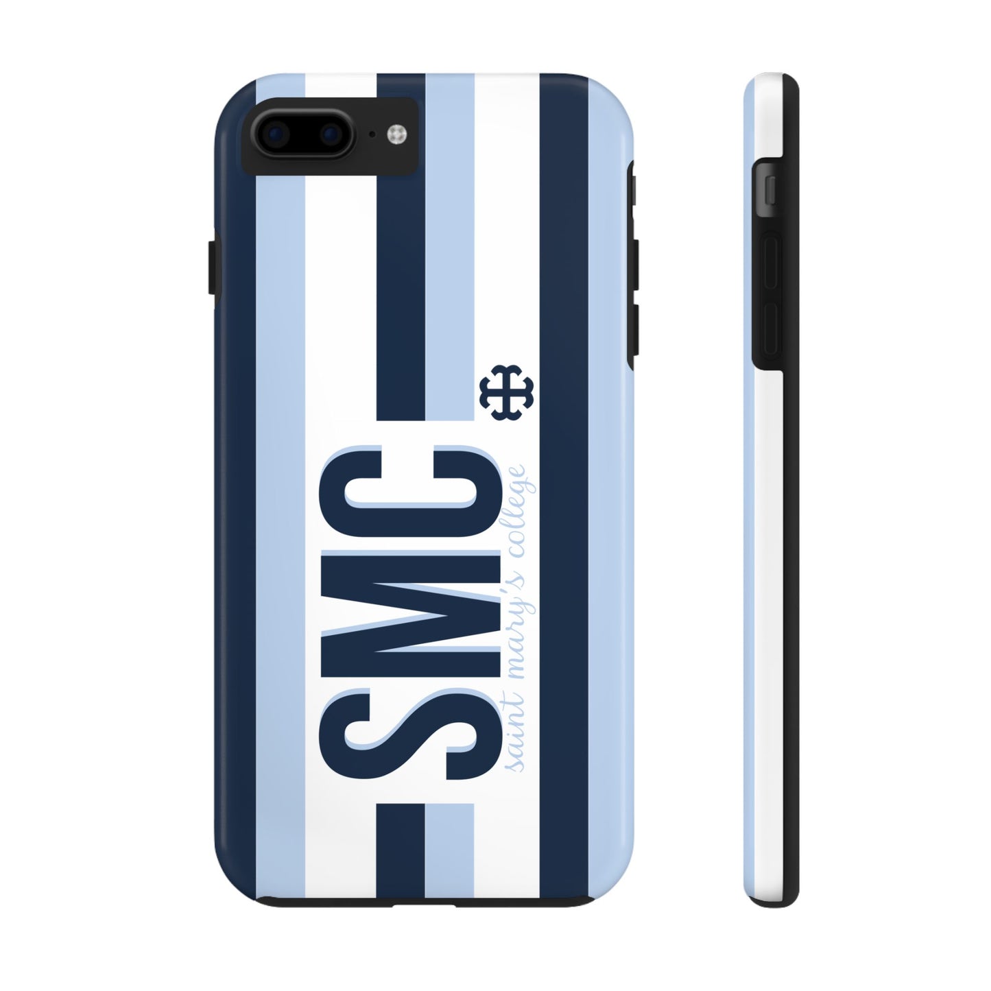 Saint Mary's College Phone Case SMC Navy/Belles Blue/White French Cross | Better in Blue Co.