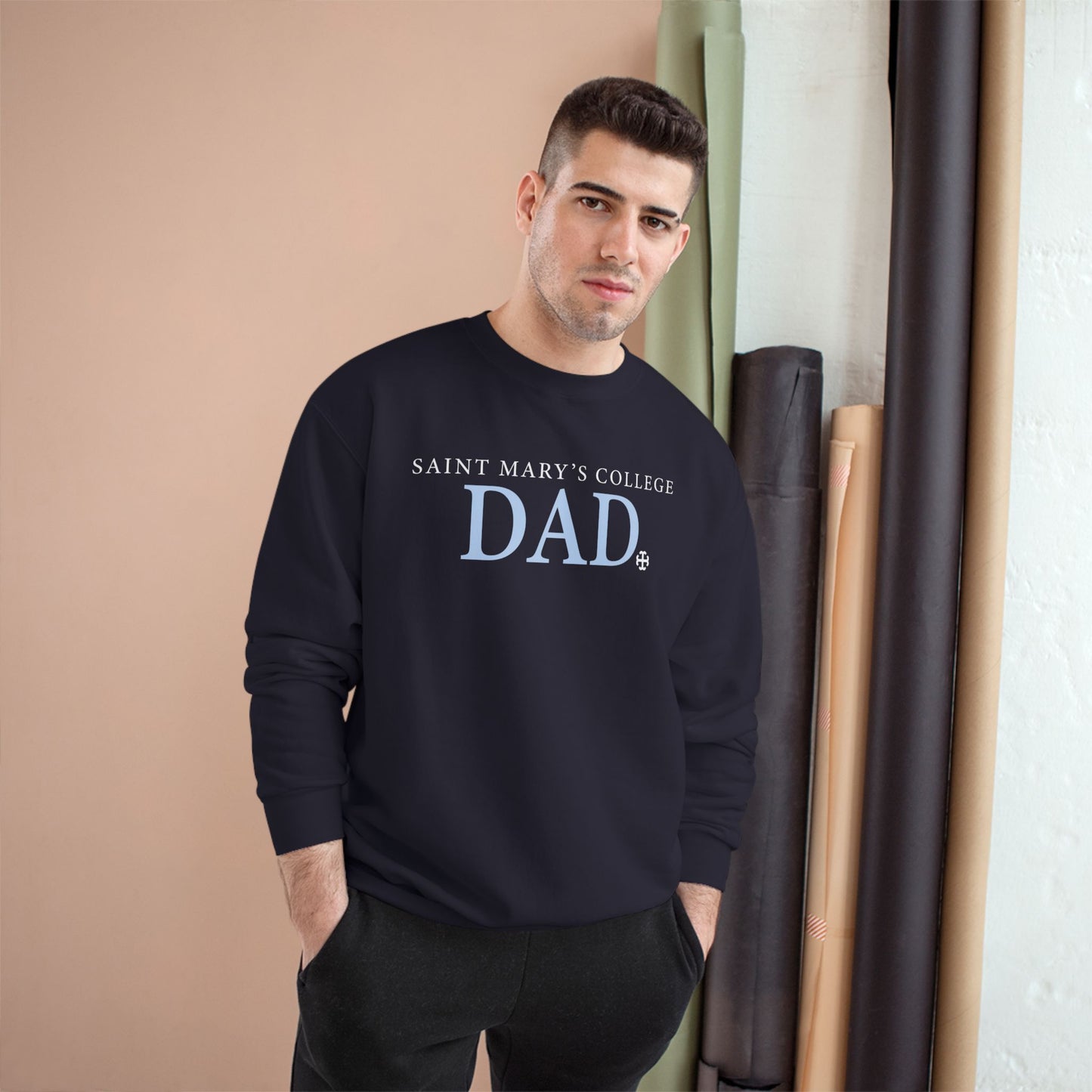Saint Mary's College Dad Crewneck | French Cross | Belles | Notre Dame, IN