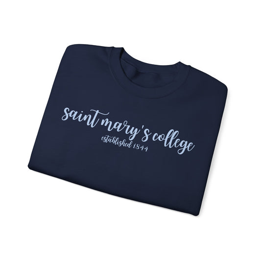 Saint Mary's College Crewneck | Smick | 1844 | Better in Blue Co.