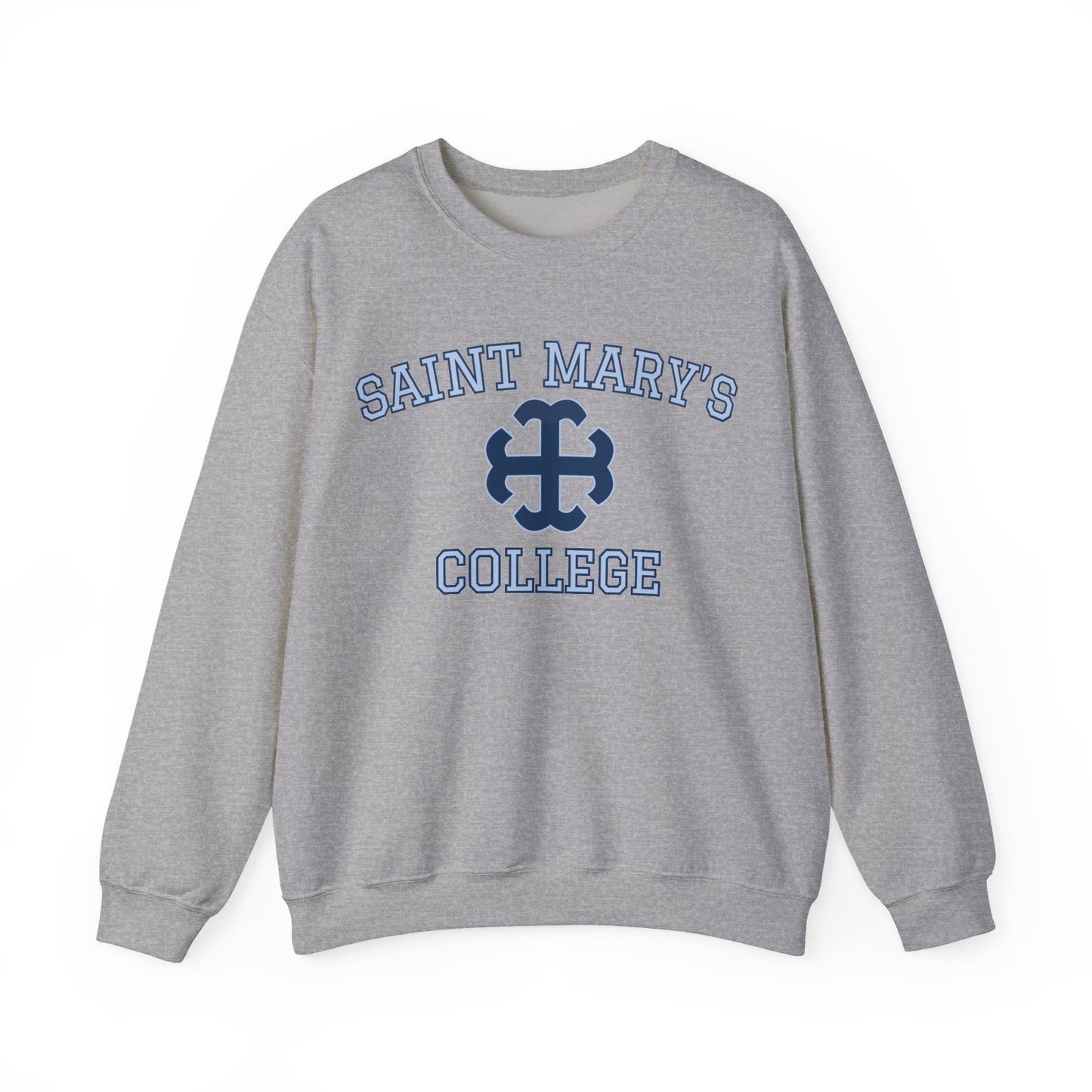 Saint Mary's College Crewneck Navy/Belles Blue | Smick | French Cross