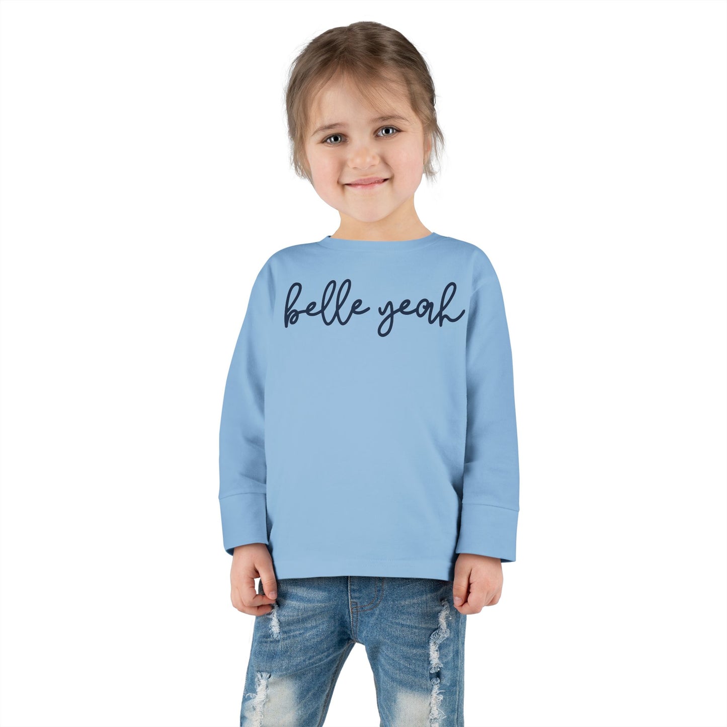 Toddler Saint Mary's College Belle Yeah Long Sleeve Tee | Better in Blue Co.