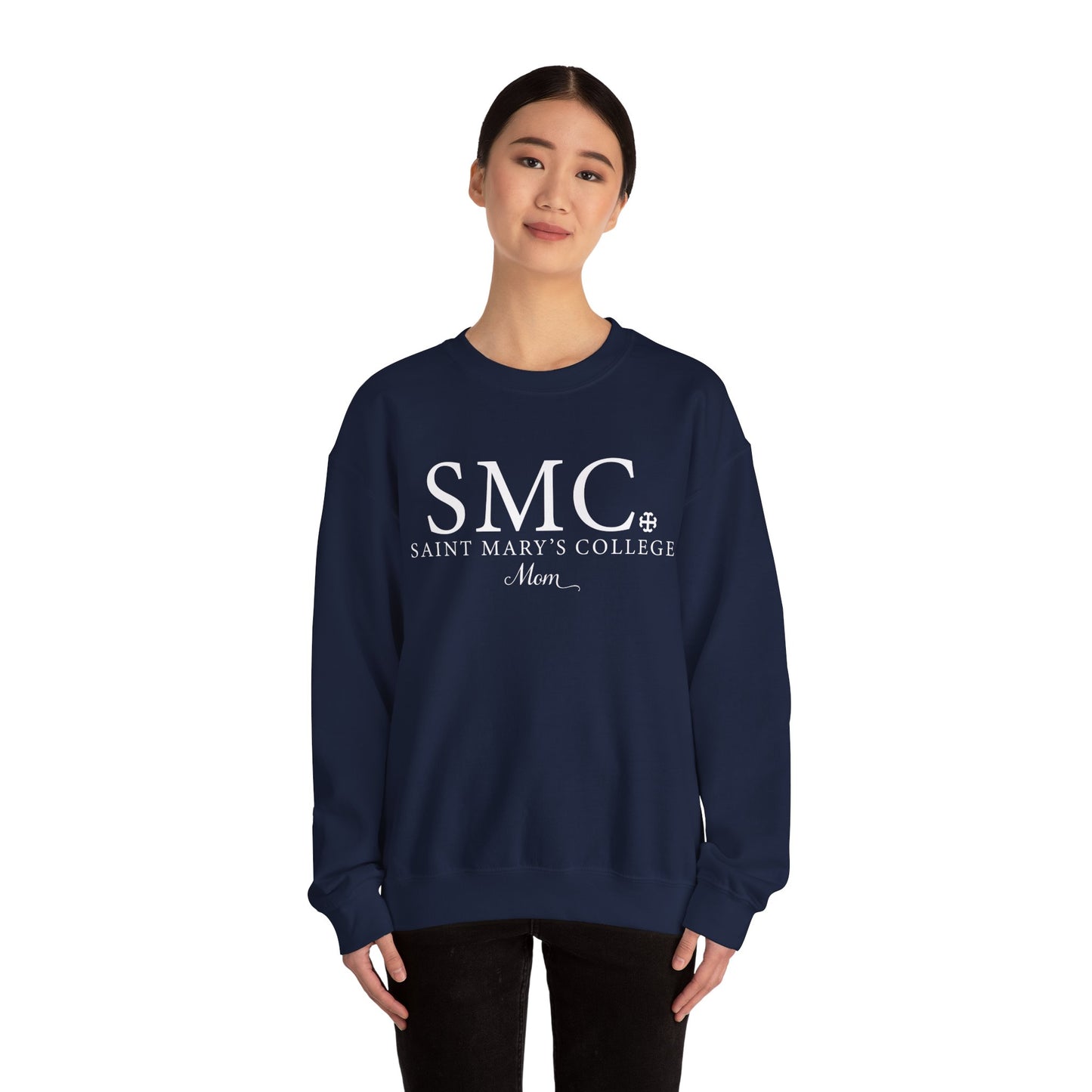 Saint Marys College "SMC Mom" Crewneck | 1844 | Belles | Notre Dame, IN | Better in Blue Co.