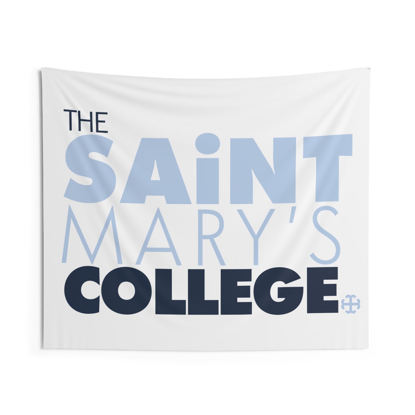 Saint Mary's College "The Saint Mary's College" with French Cross Tapestry | Better in Blue Co.
