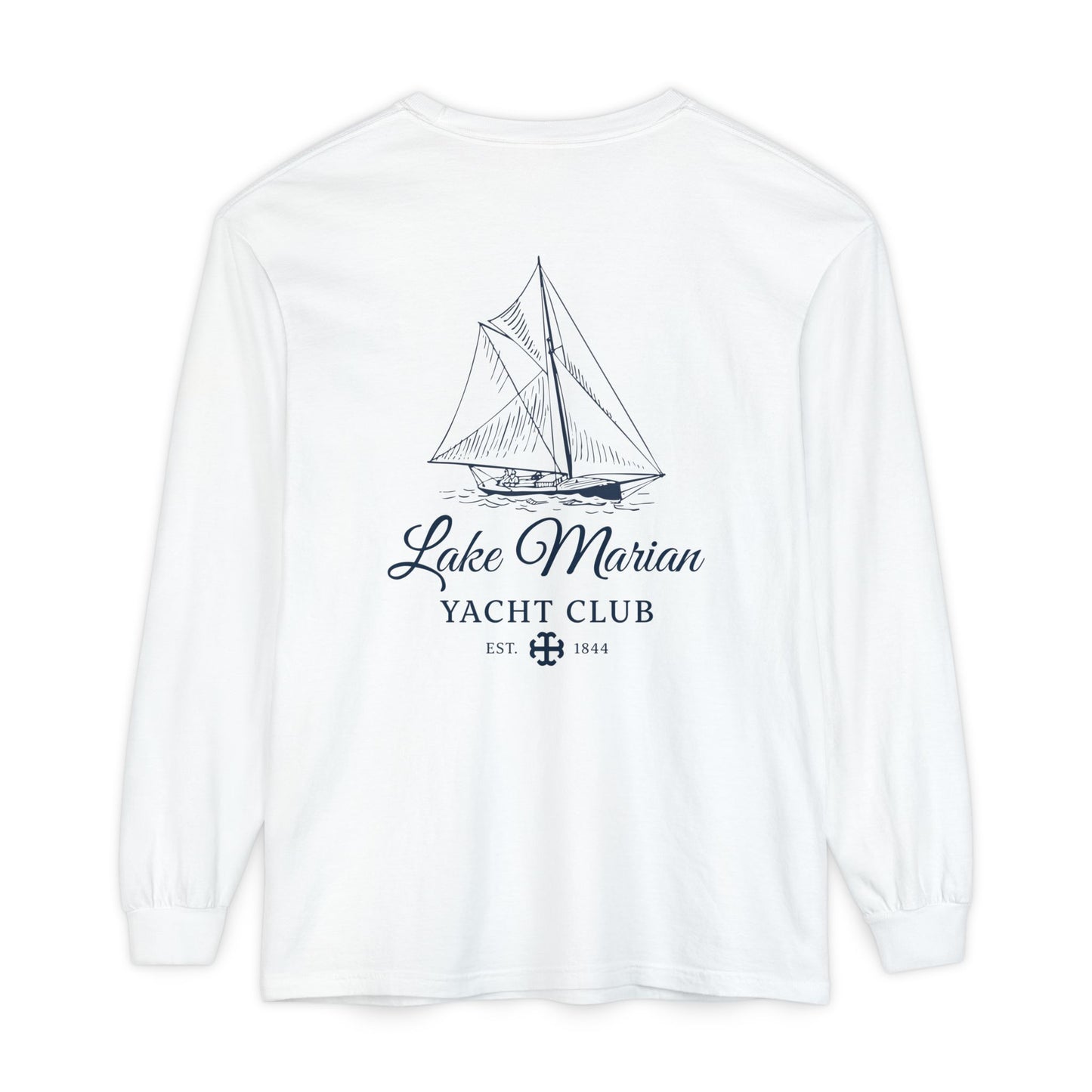 Saint Mary's College Lake Marian Yacht Club Long Sleeve | French Cross | Est. 1844 | Better in Blue Co.