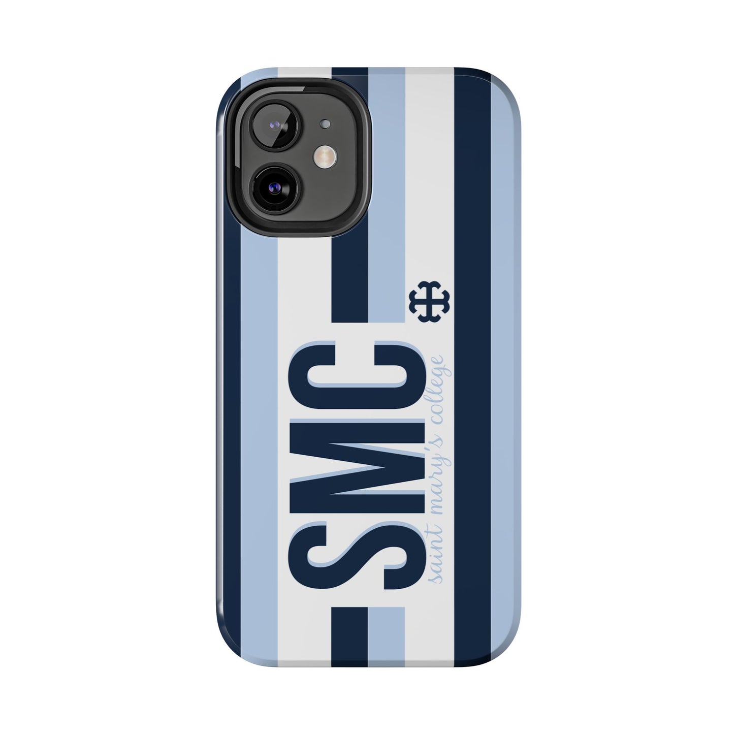 Saint Mary's College Phone Case SMC Navy/Belles Blue/White French Cross | Better in Blue Co.