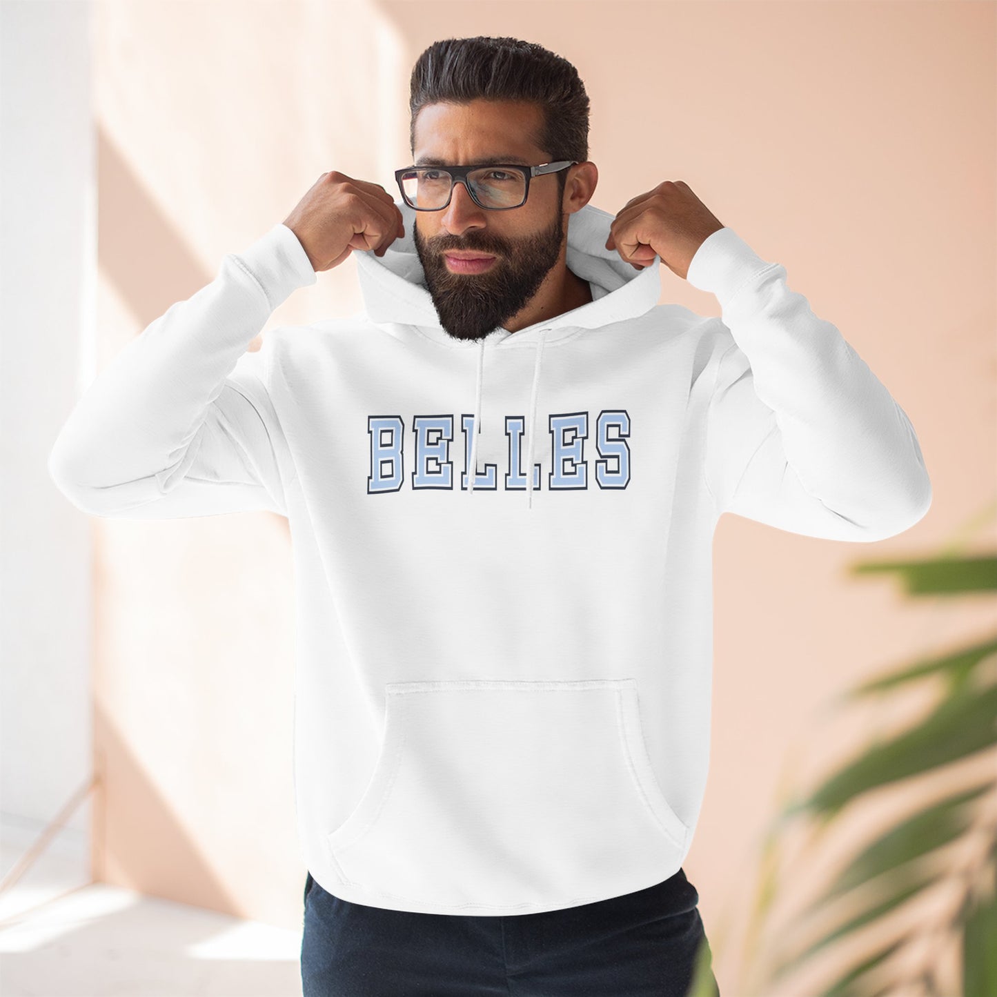 Saint Mary's College "BELLES" Fleece Hoodie | Navy Blue | Belles Blue | Better in Blue Co.