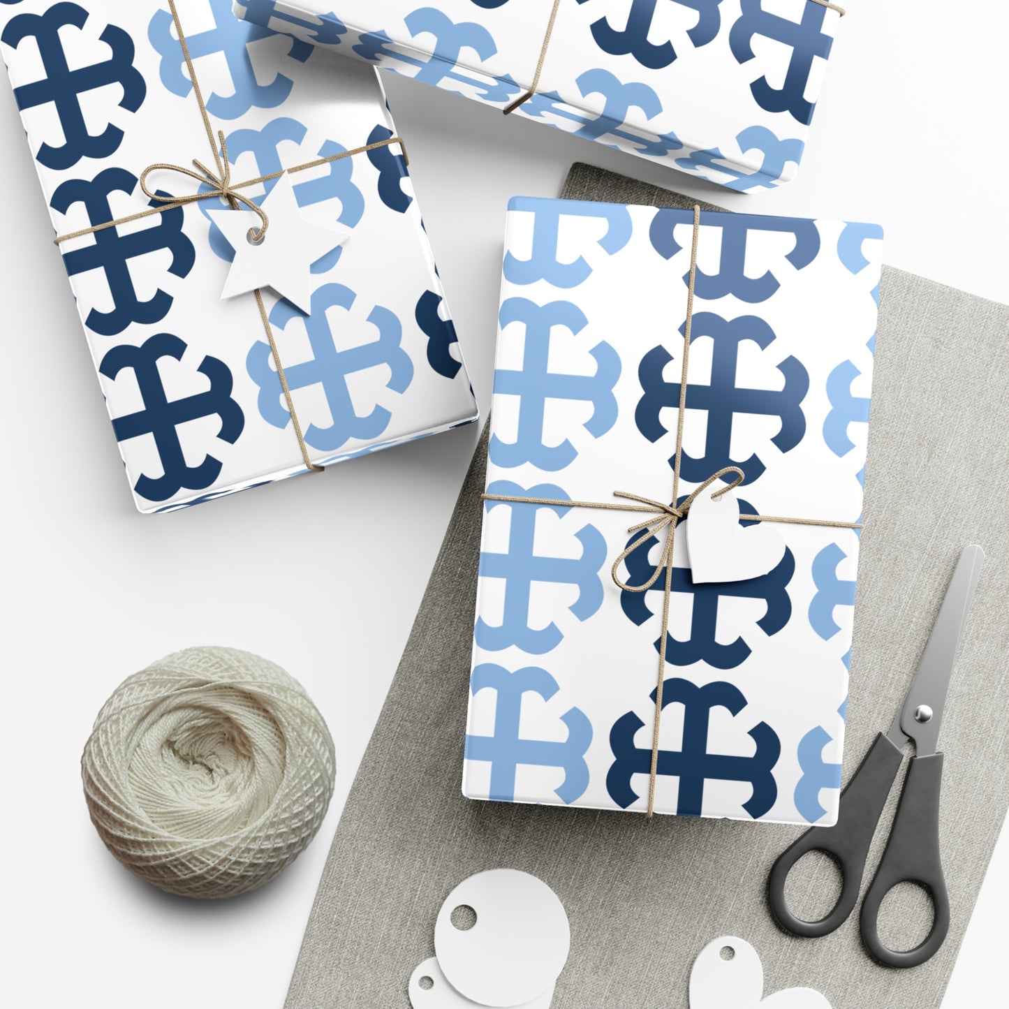 Saint Mary's College French Cross Wrapping Paper No. 1 | Notre Dame, IN | Belles| Smick | Better in Blue Co.