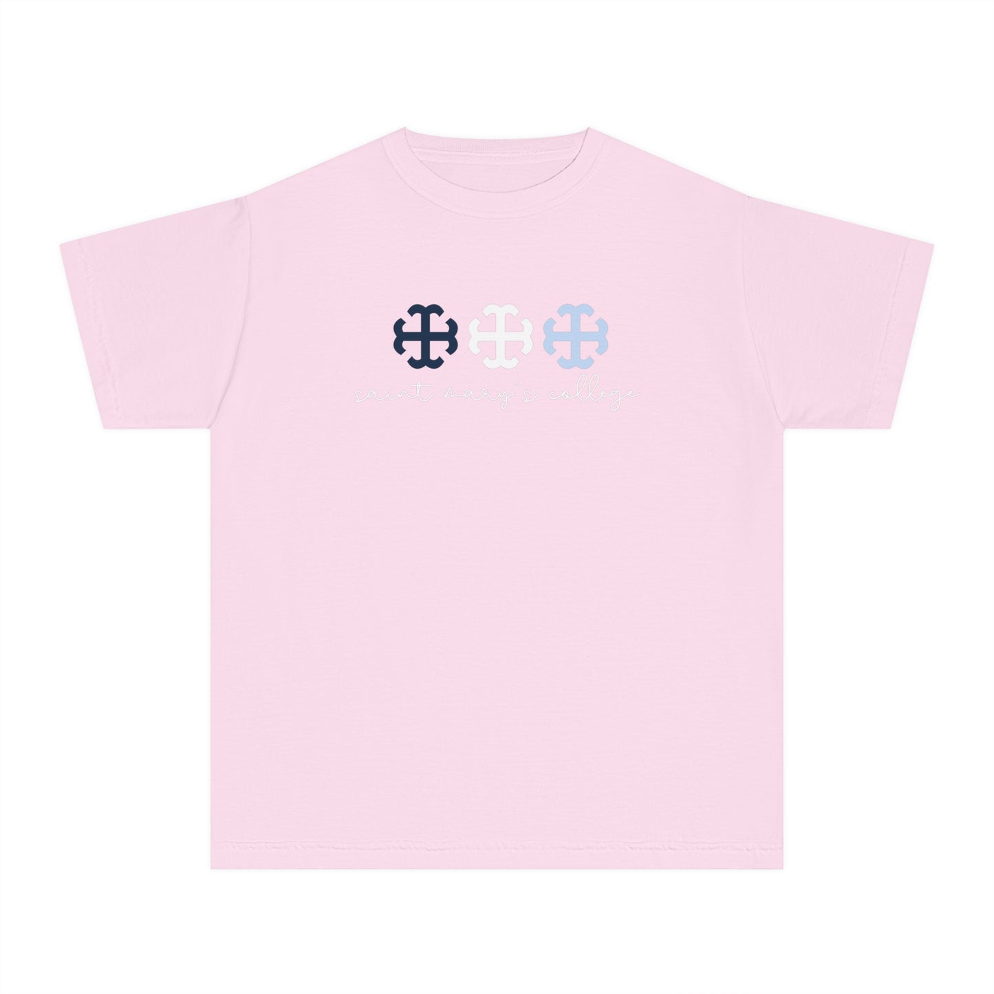 Youth Saint Mary's College French Cross Tee | Belles | Smick | Better in Blue Co.