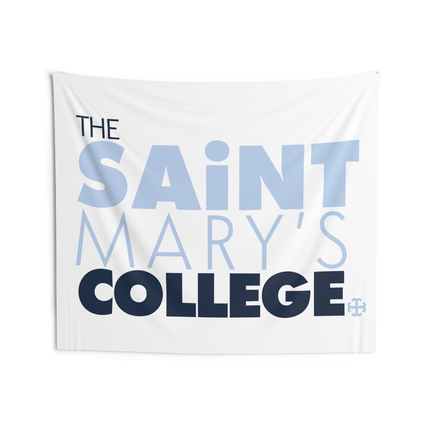 Saint Mary's College "The Saint Mary's College" with French Cross Tapestry | Better in Blue Co.