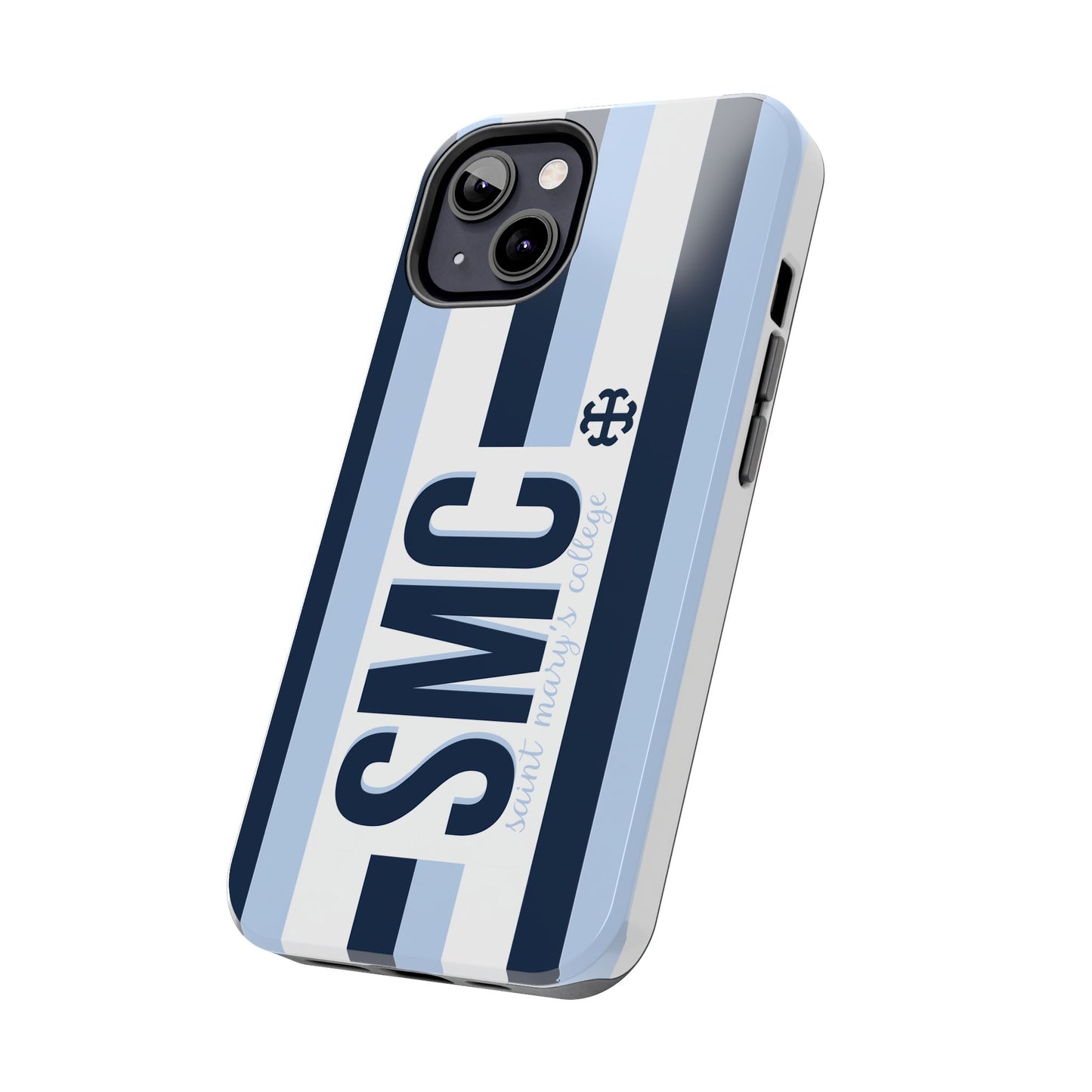 Saint Mary's College Phone Case SMC Navy/Belles Blue/White French Cross | Better in Blue Co.