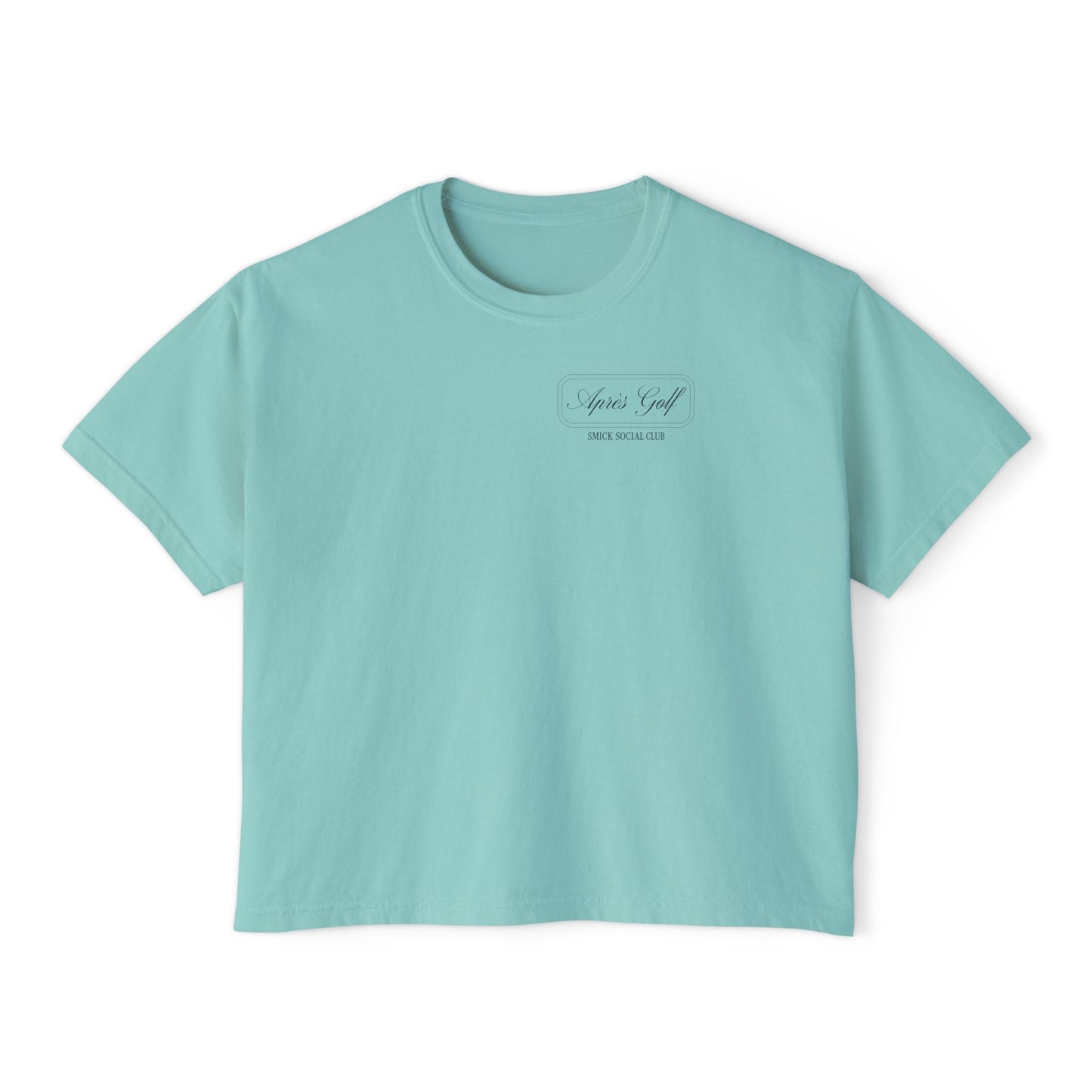 Saint Mary's College Après Golf Smick Social Club Women's Boxy Tee | Better in Blue Co.