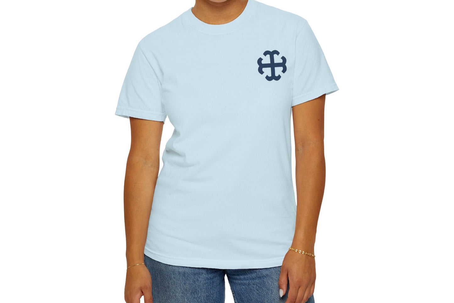 Saint Mary's College French Cross Tee | Smick | Belles Blue