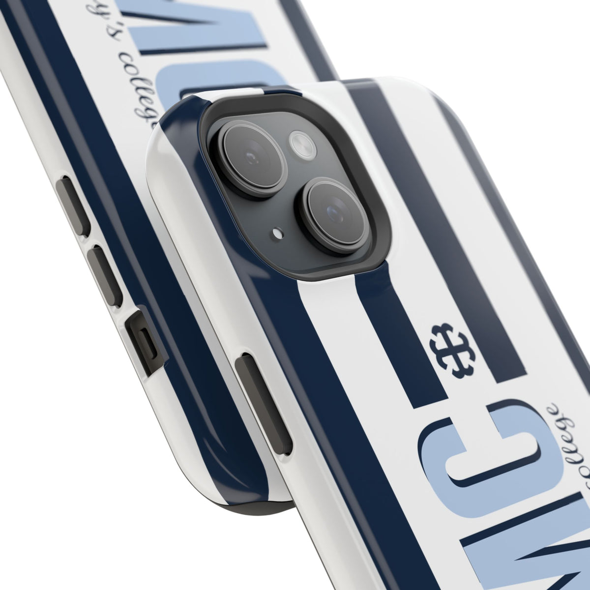 Saint Mary's College Navy Blue Striped Phone Case | French Cross | Better in Blue Co.