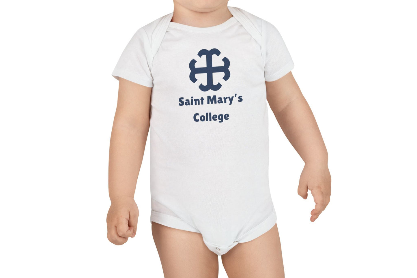 Saint Mary's College Baby Onesie | French Cross | Belles | Better in Blue Co.