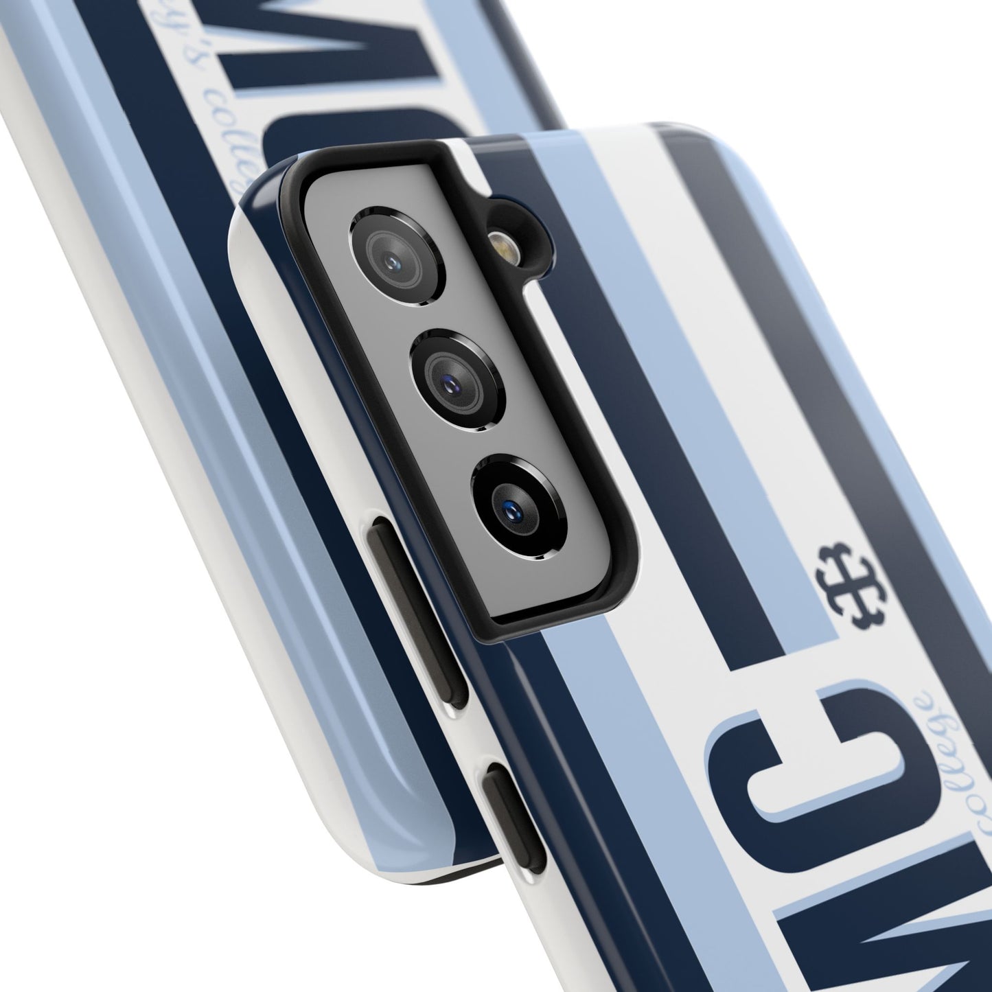Saint Mary's College Phone Case SMC Navy/Belles Blue/White French Cross | Better in Blue Co.