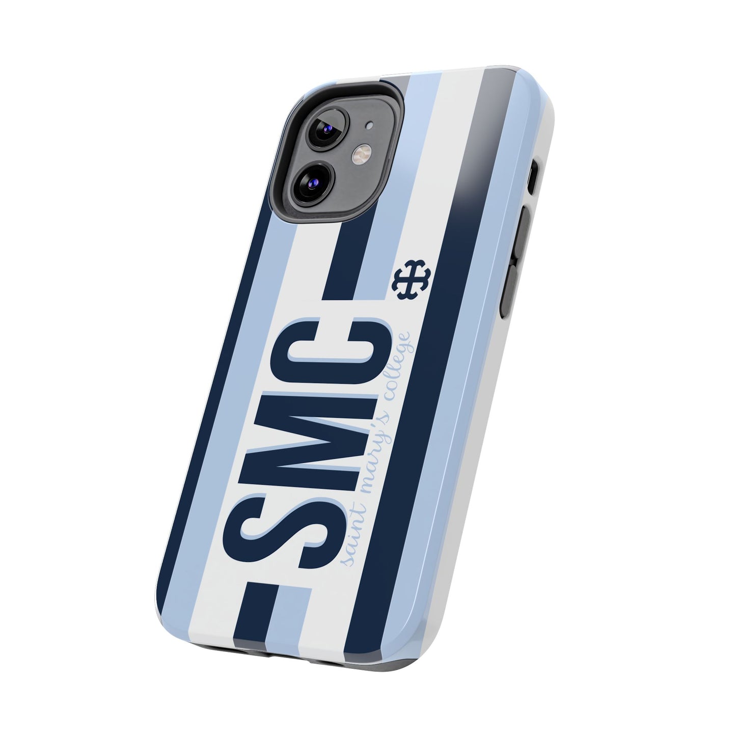 Saint Mary's College Phone Case SMC Navy/Belles Blue/White French Cross | Better in Blue Co.