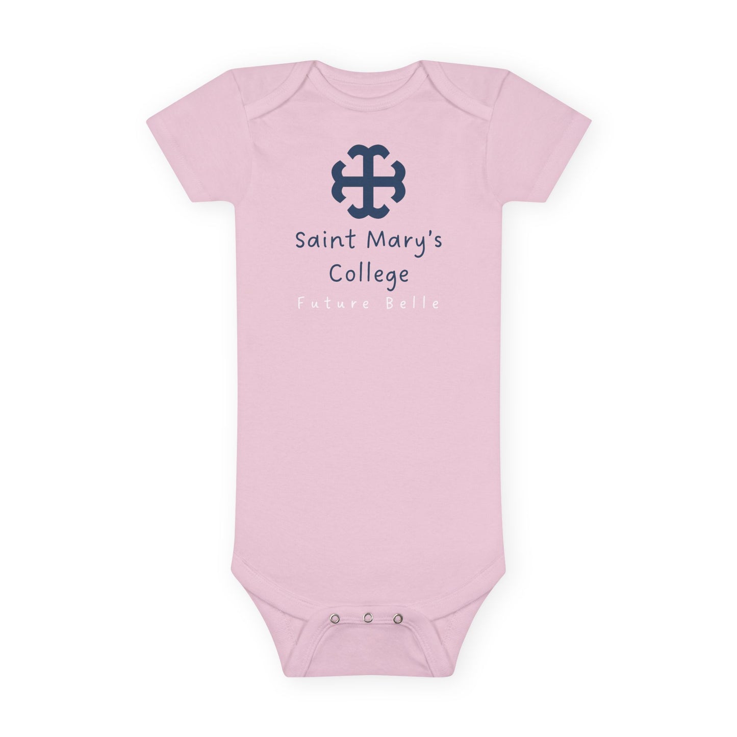 Saint Mary's College Future Belle Baby Onesie | French Cross | Better in Blue Co.