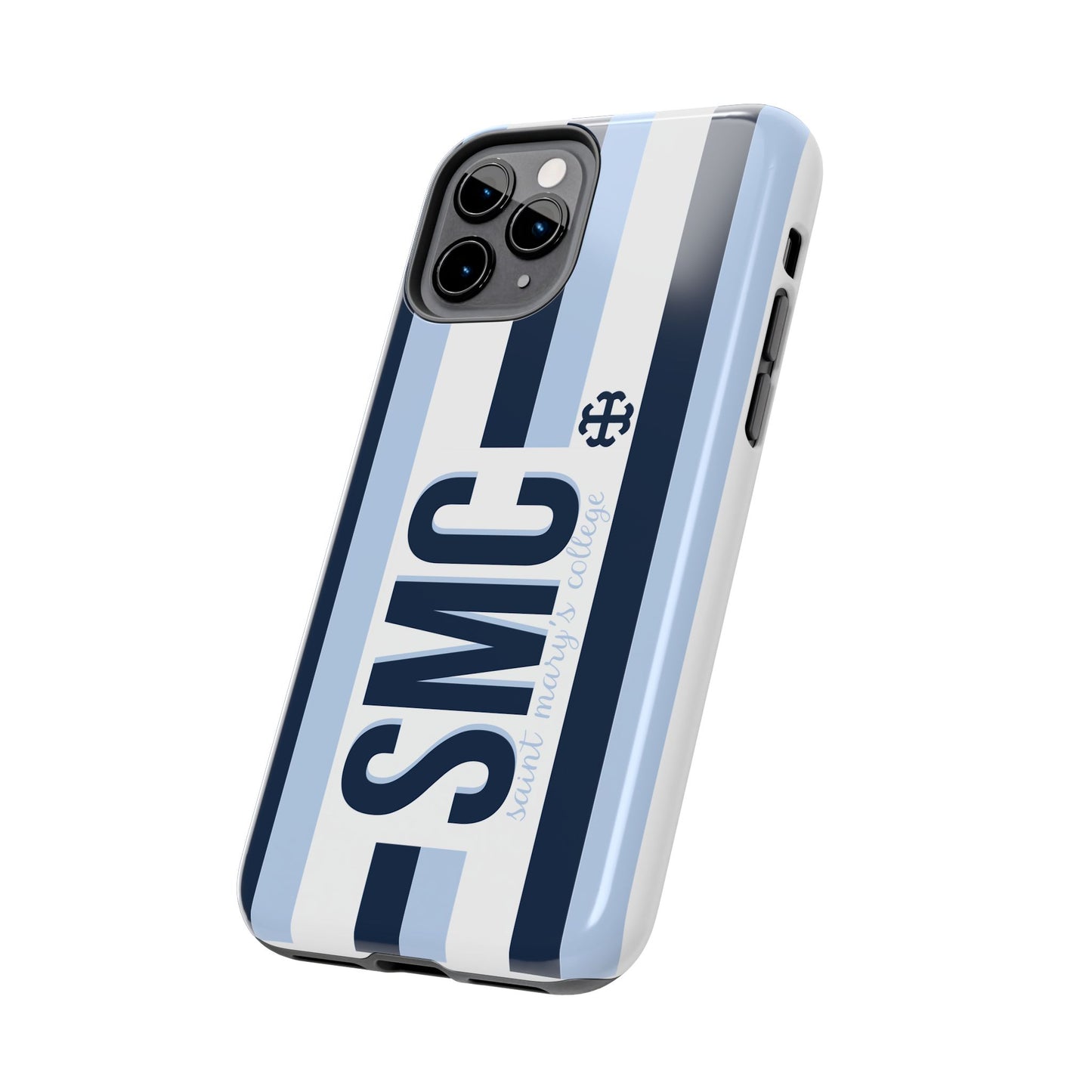 Saint Mary's College Phone Case SMC Navy/Belles Blue/White French Cross | Better in Blue Co.