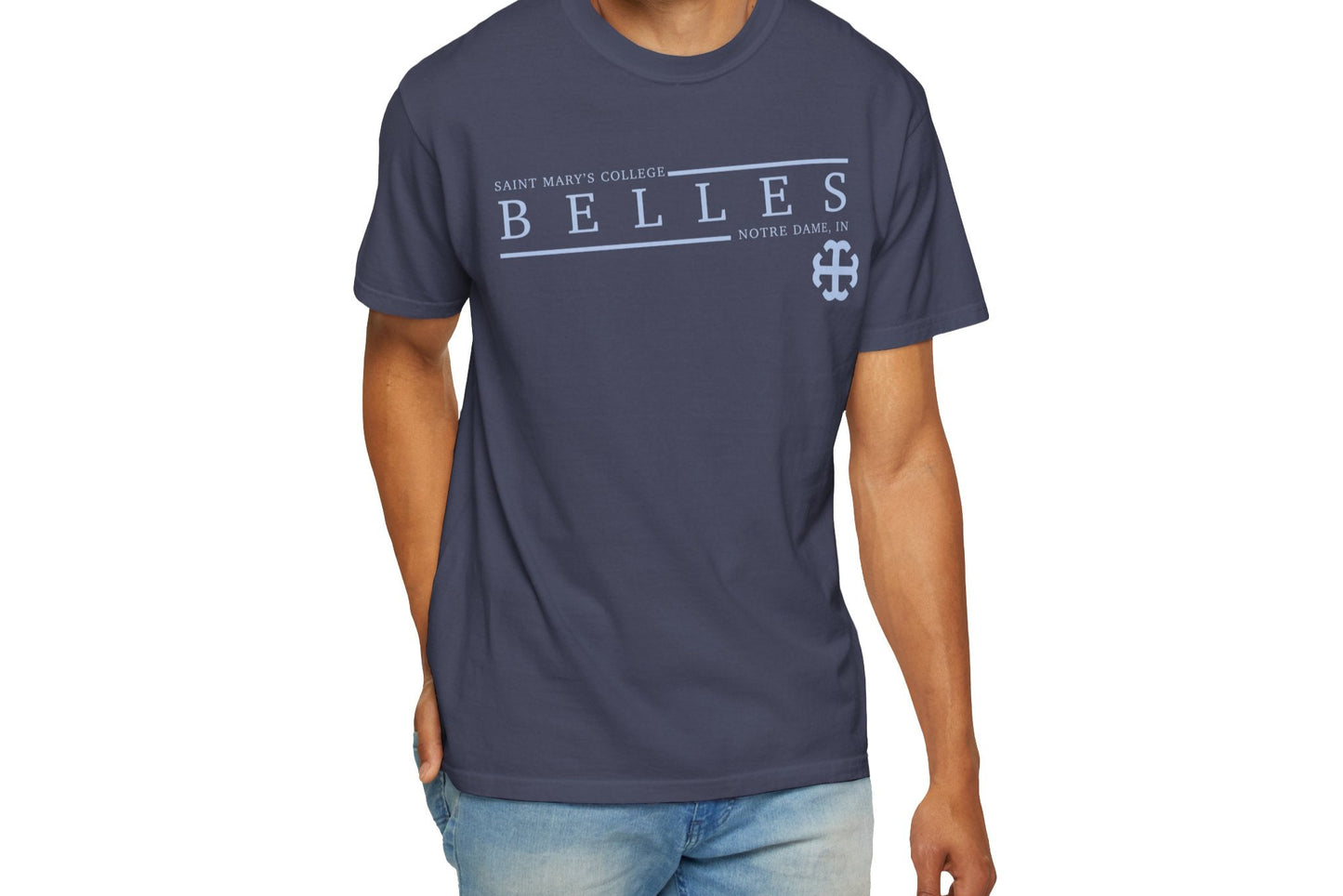 Saint Mary's College Belles Unisex T-Shirt | French Cross | Notre Dame, IN | Better in Blue Co.