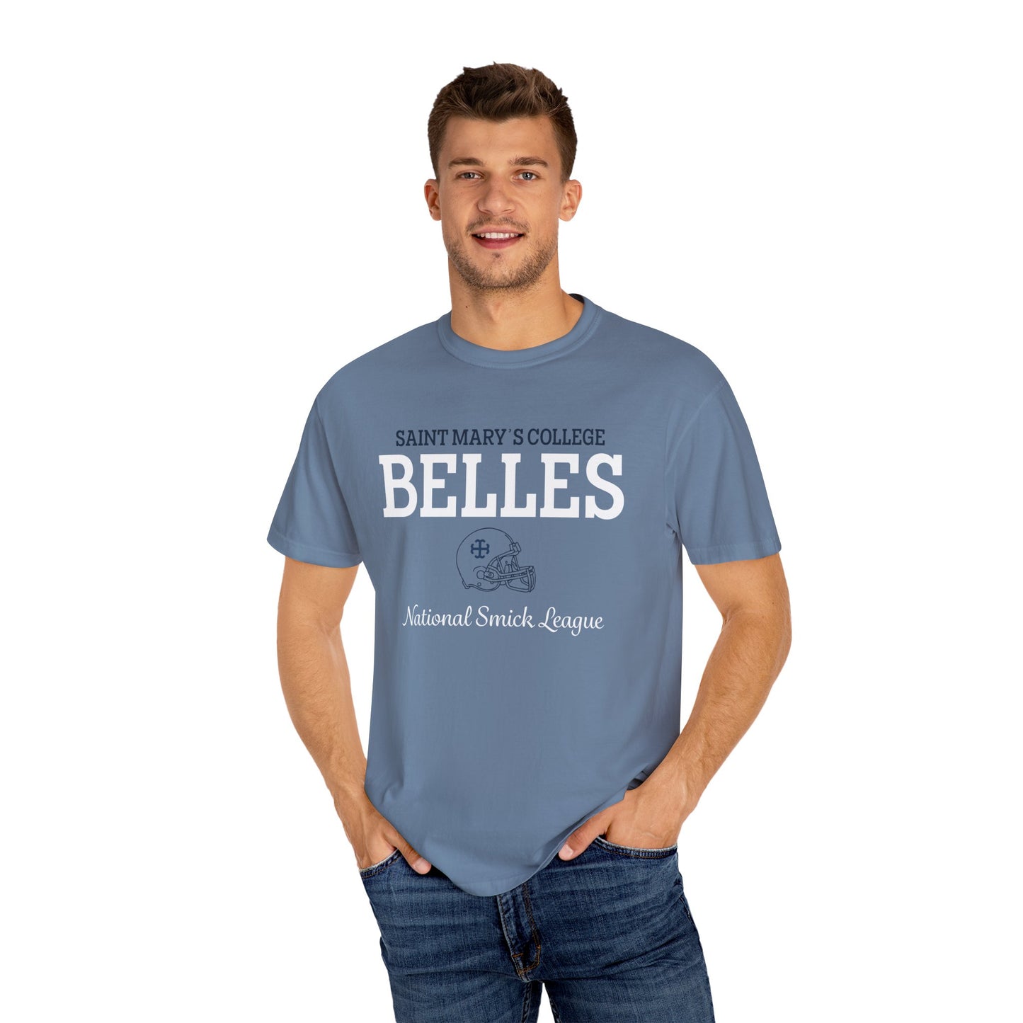 Saint Mary's College Belles National Smick League Unisex T-shirt | Belles | 1844 | Better in Blue Co.
