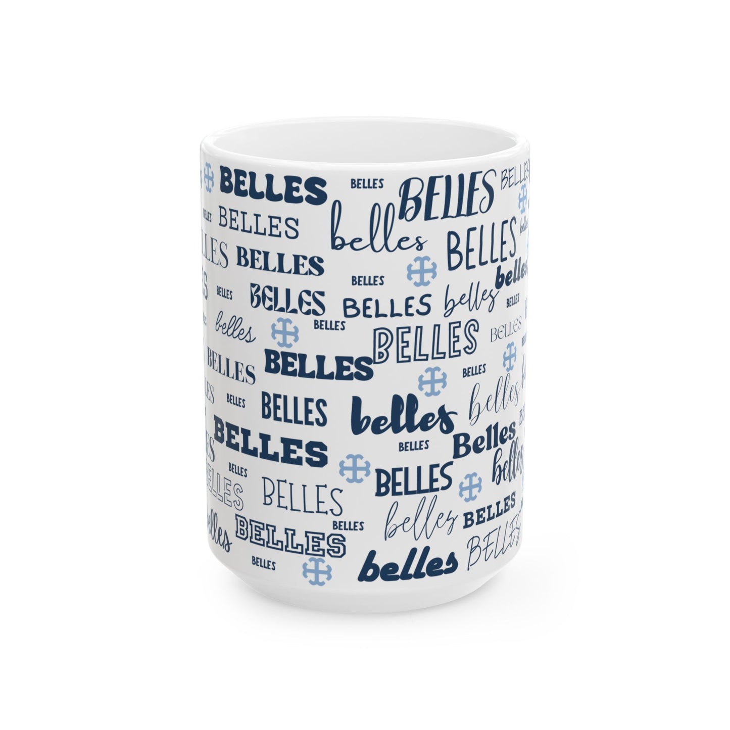 Saint Mary's College Belles Ceramic Mug | French Cross | Smick | Better in Blue Co.
