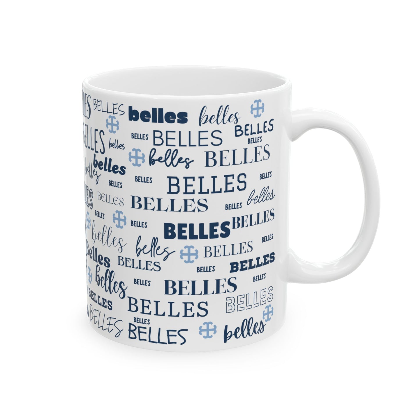 Saint Mary's College Belles Ceramic Mug | French Cross | Smick | Better in Blue Co.