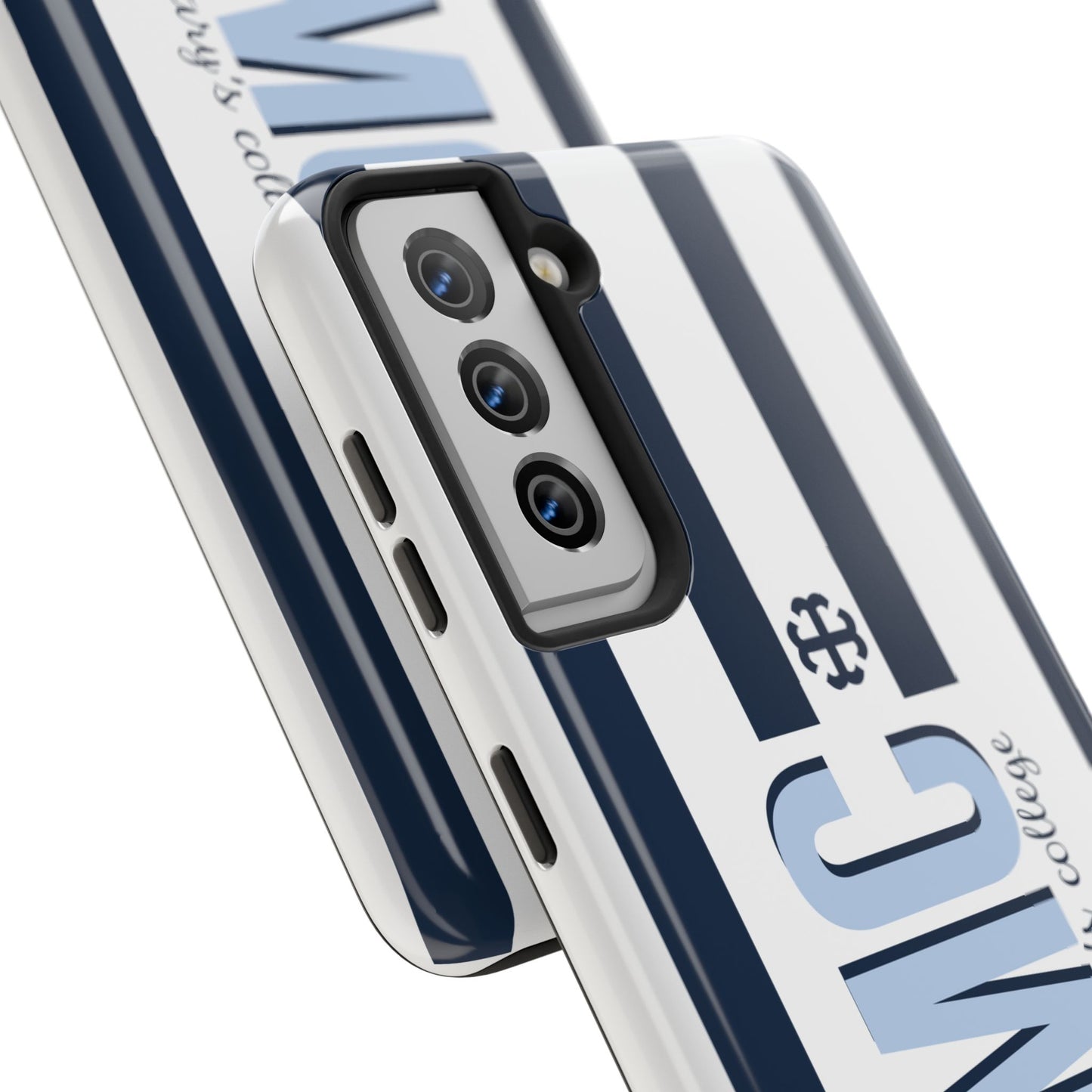 Saint Mary's College Navy Blue Striped Phone Case | French Cross | Better in Blue Co.