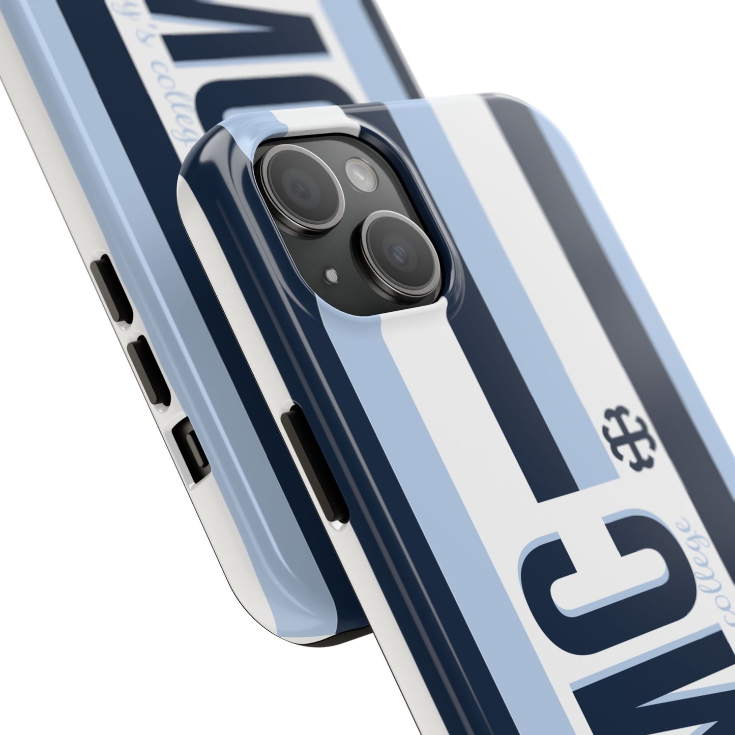 Saint Mary's College Phone Case SMC Navy/Belles Blue/White French Cross | Better in Blue Co.