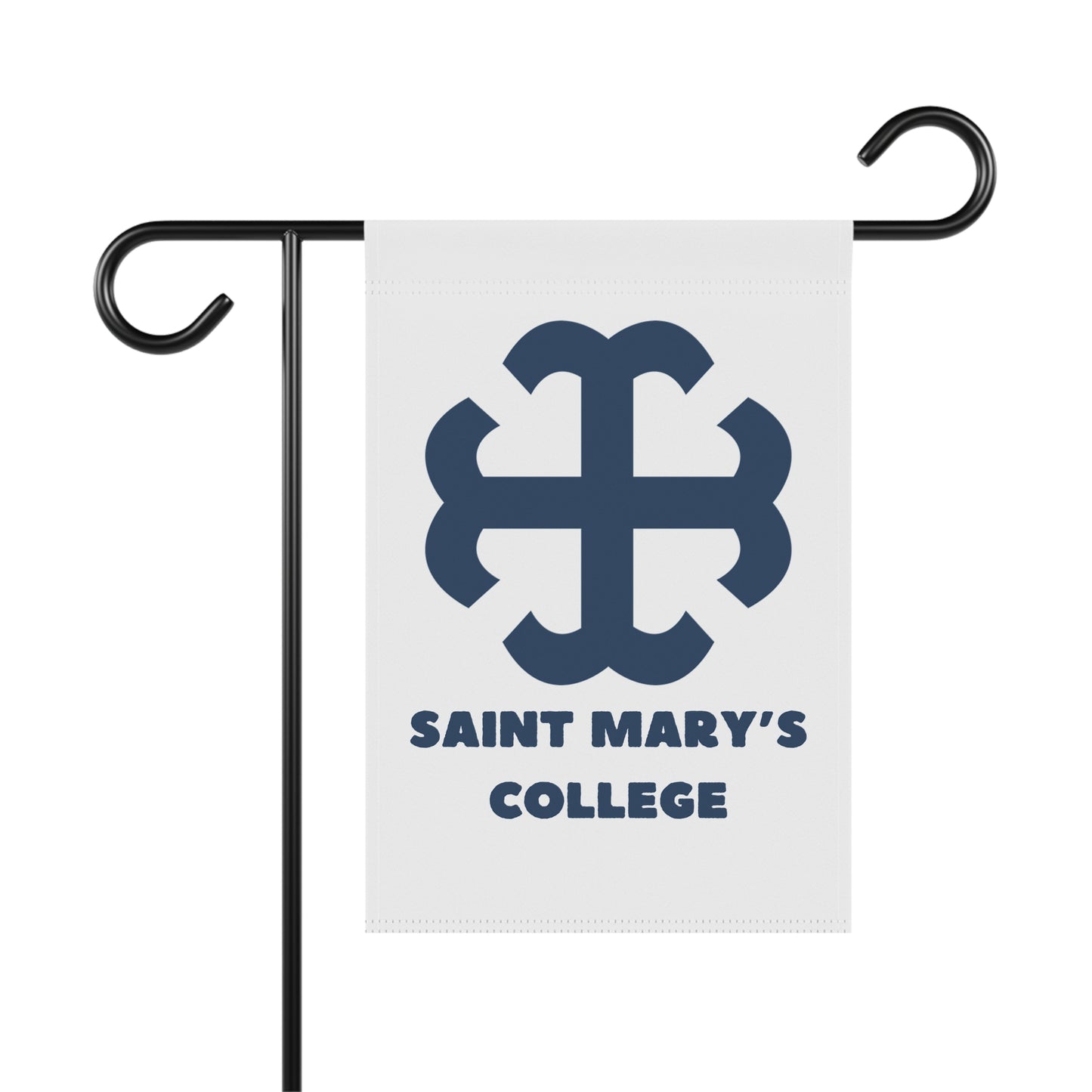 Saint Mary's College White/Navy Garden & House Banner | French Cross | Better in Blue Co.
