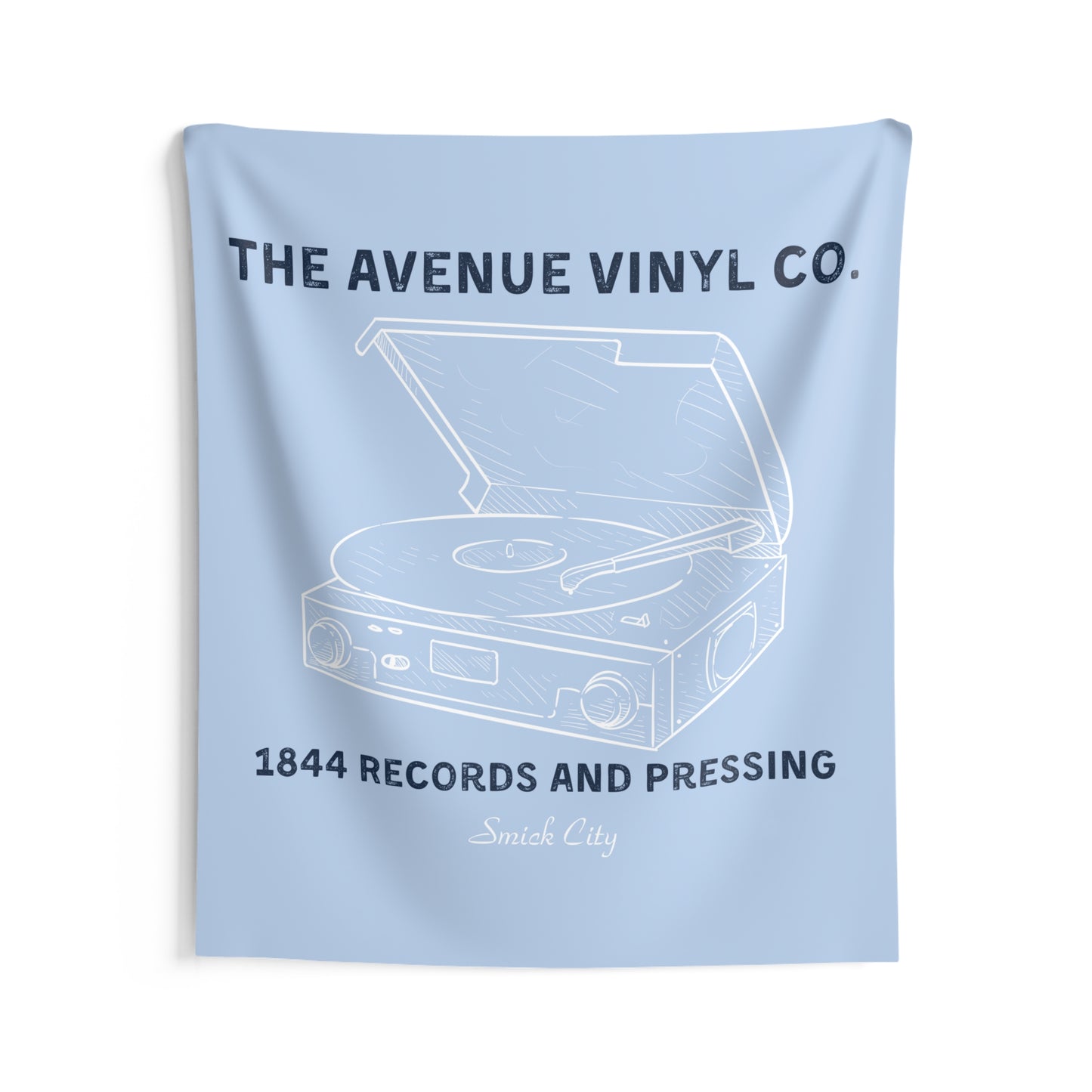 Saint Mary's College "The Avenue Vinyl Co." Tapestry | Smick City | Better in Blue Co.