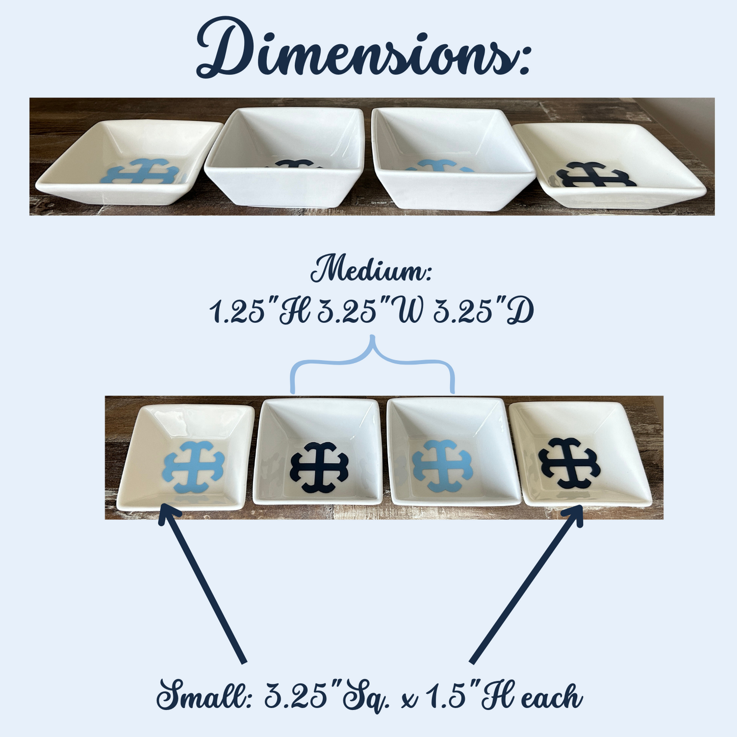 Saint Mary's College French Cross Jewelry Dish | Better in Blue Co.