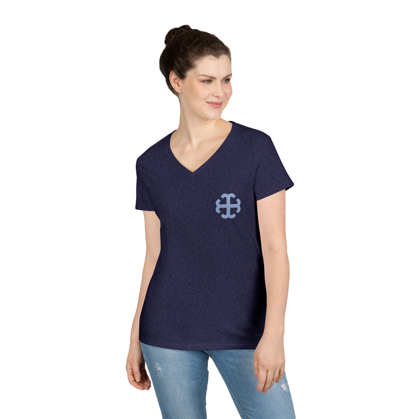 Saint Mary's College French Cross Ladies' V-Neck T-Shirt | Belles | Est. 1844 | Better in Blue Co.