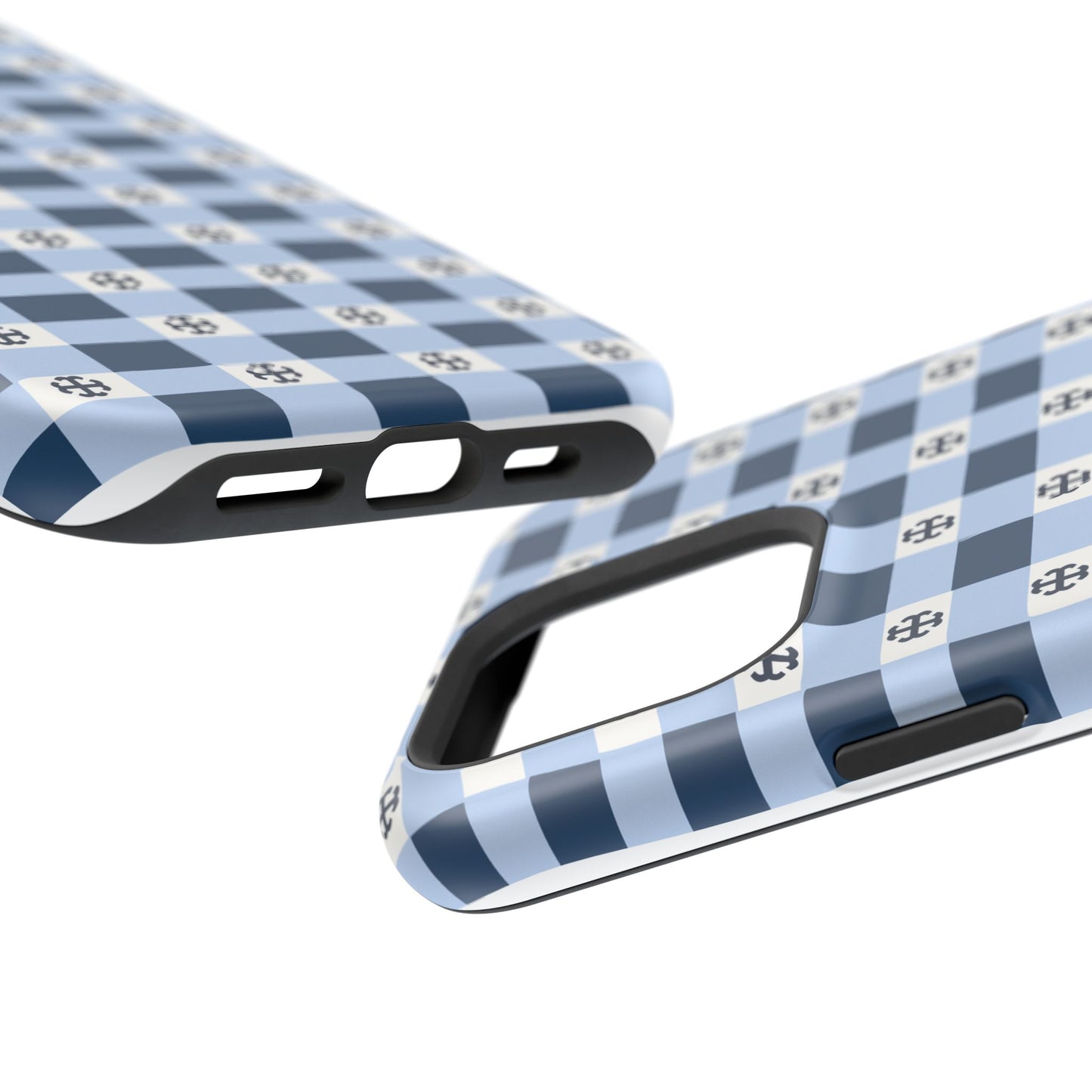 Saint Mary's College Gingham French Cross Magnetic Phone Case | Belles Blue | Better in Blue Co.